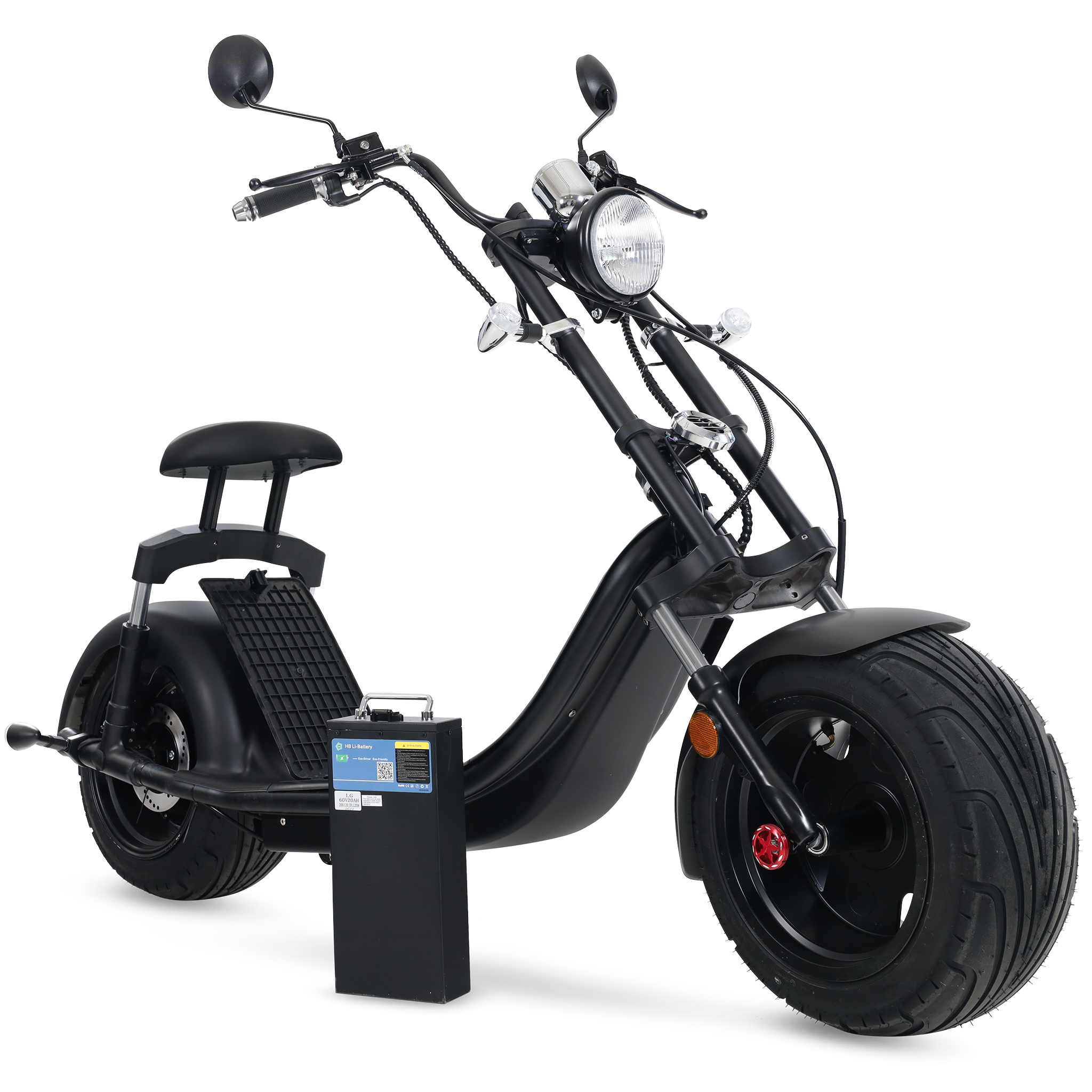 Fatscooter City Chopper 3000W | LG litiumbatteri | Borstlös motor Fatscooter City Chopper 3000W | LG litiumbatteri | Borstlös motor