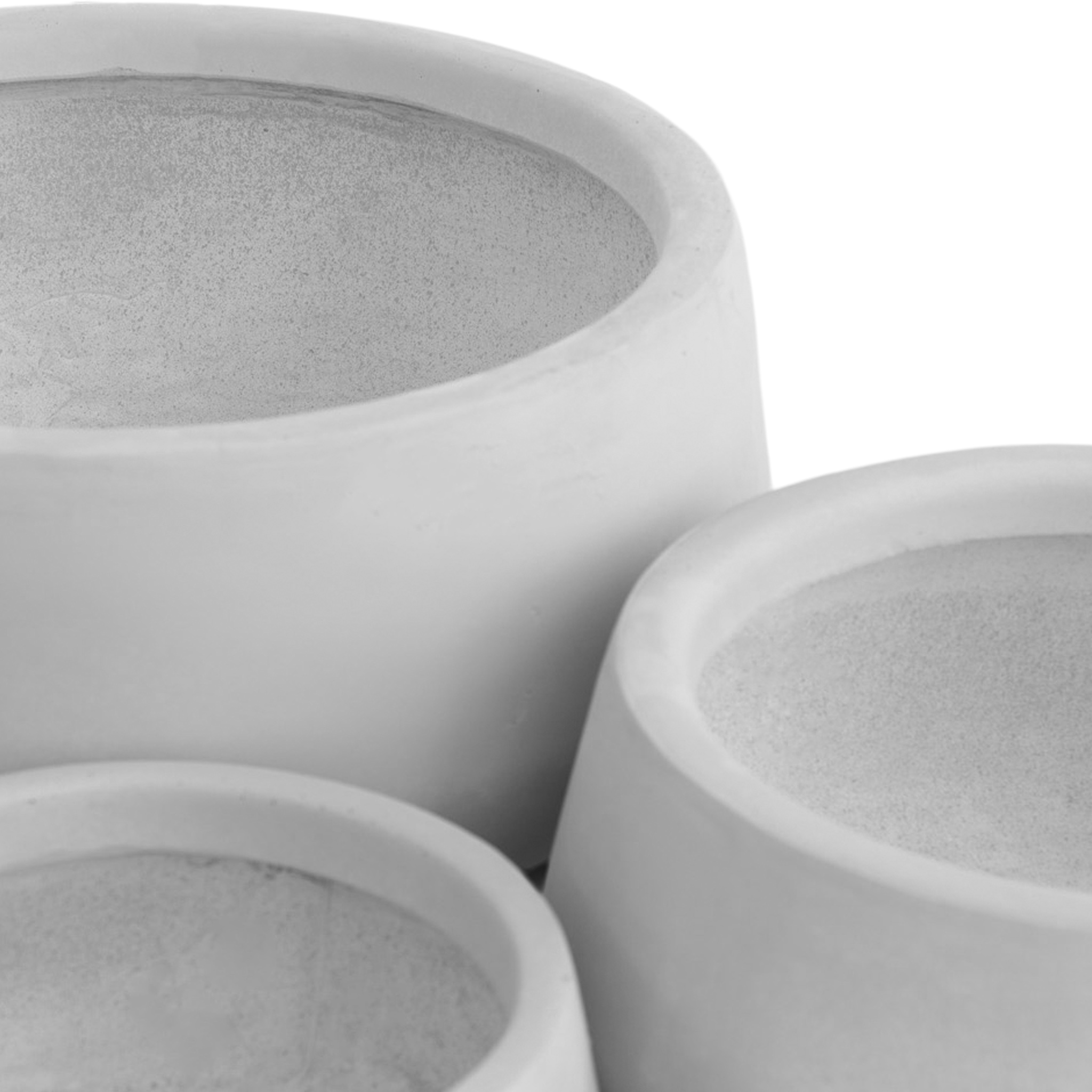 Fiberarmerade utekrukor | 3-pack | Ljusgrå Fiberarmerade utekrukor | 3-pack | Ljusgrå
