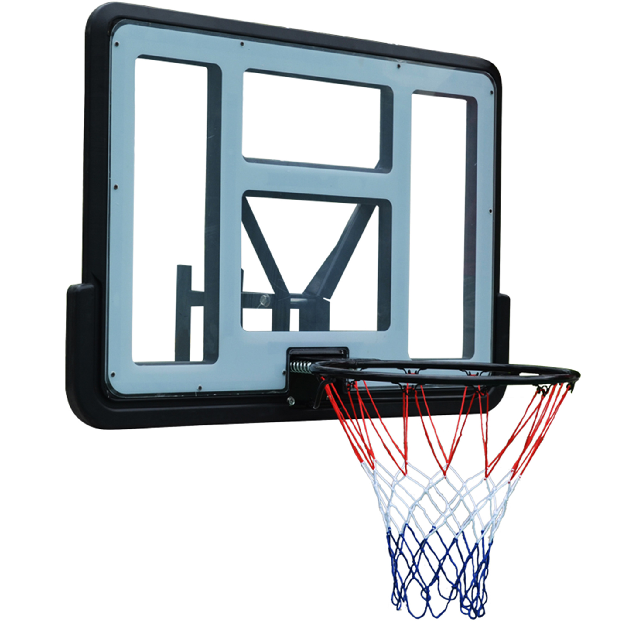 Basketkorg med bakplatta | V�ggh�ngd | fj�drad | Dunk Shot