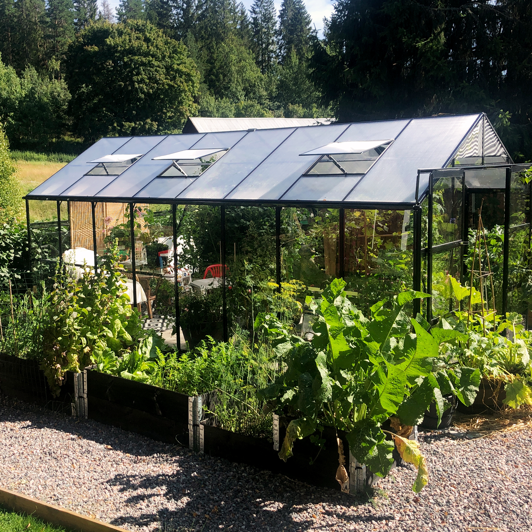 Växthus 12,7m² | 5 års stormgaranti | 4mm säkerhetsglas Växthus 12,7m² | 5 års stormgaranti | 4mm säkerhetsglas