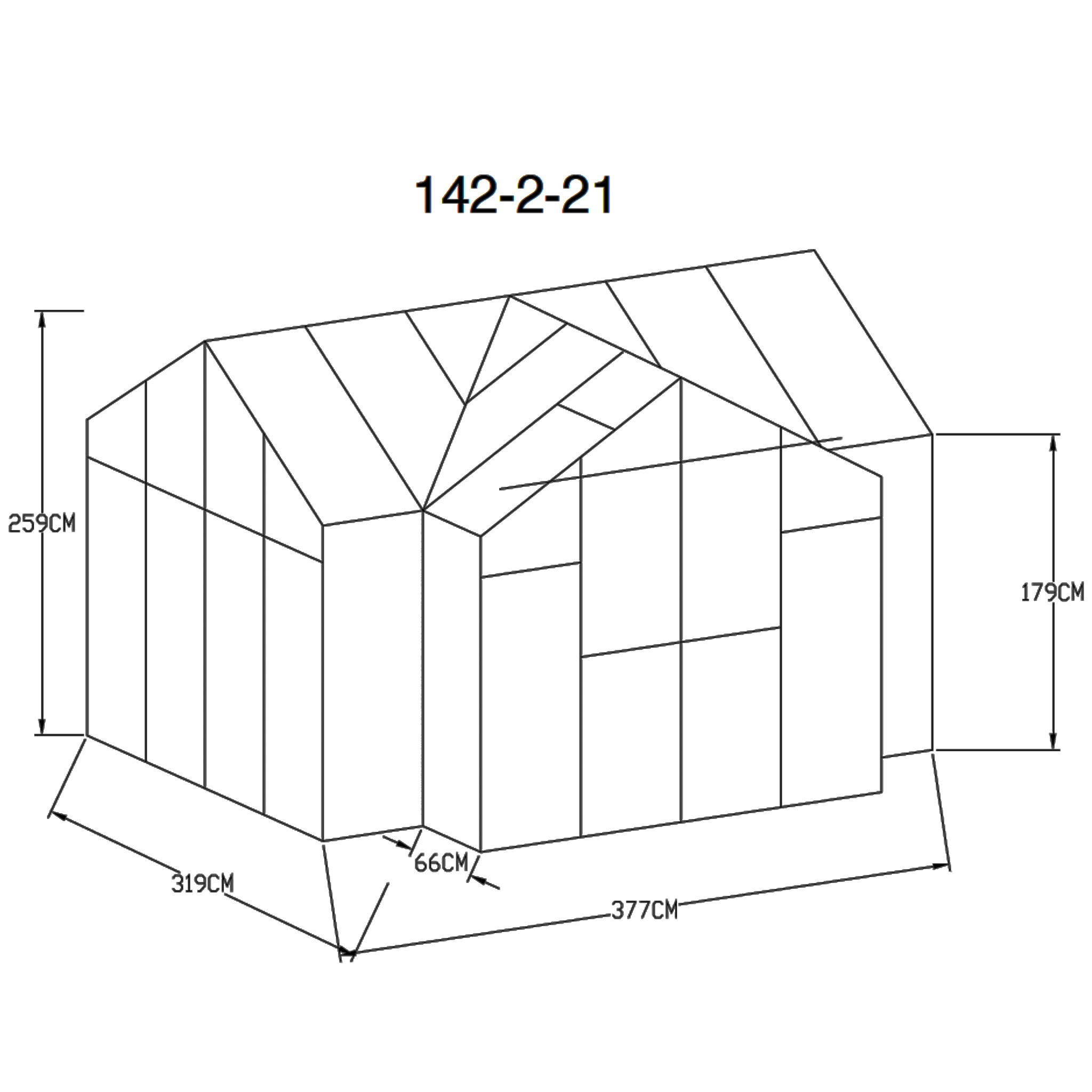 T-format glasv�xthus 11,2m� | 4mm s�kerhetsglas | 5 �rs stormgaranti