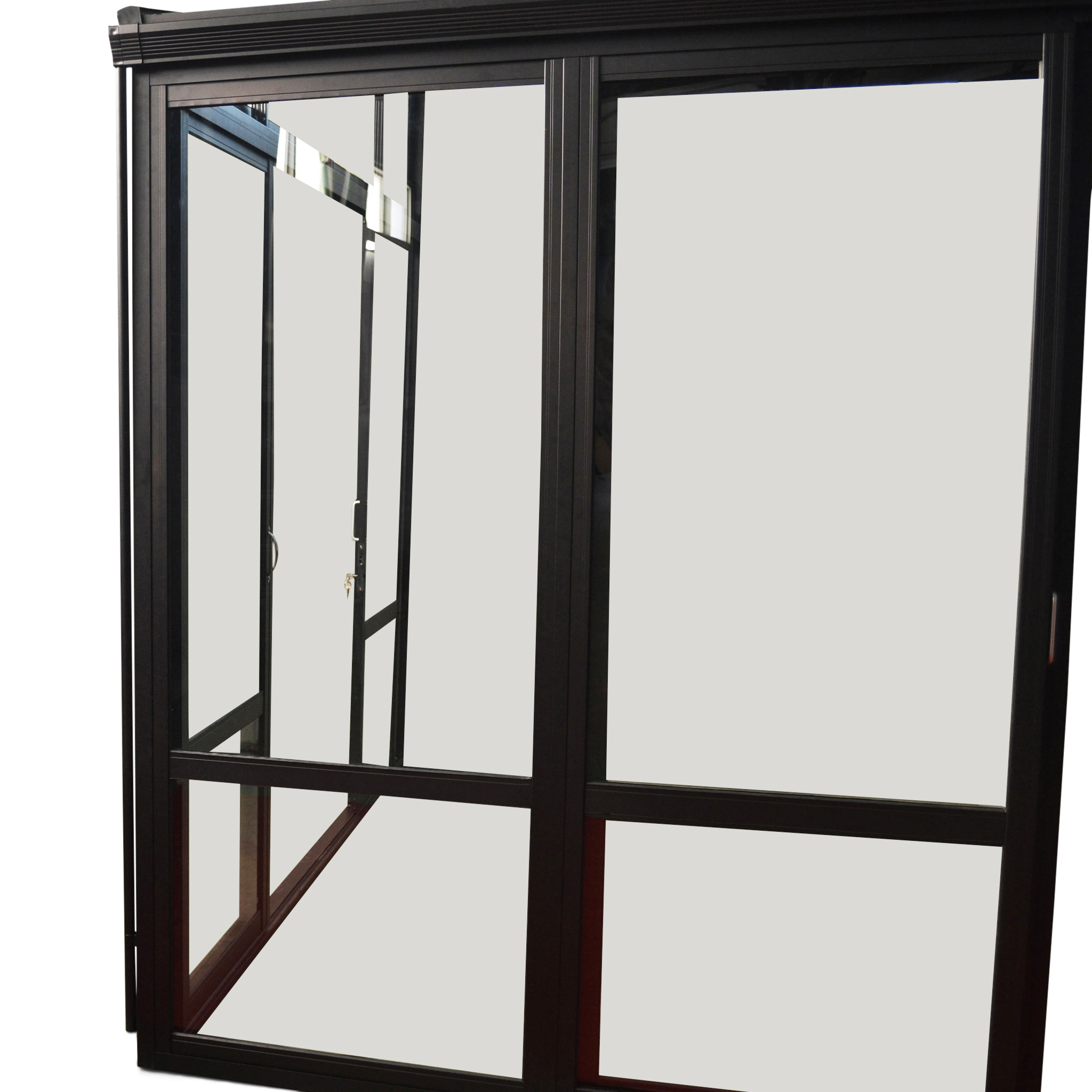 Uterum 14,8m² | Säkerhetsglas och kanalplast | Aluminiumstomme | Svart Uterum 14,8m² | Säkerhetsglas och kanalplast | Aluminiumstomme | Svart
