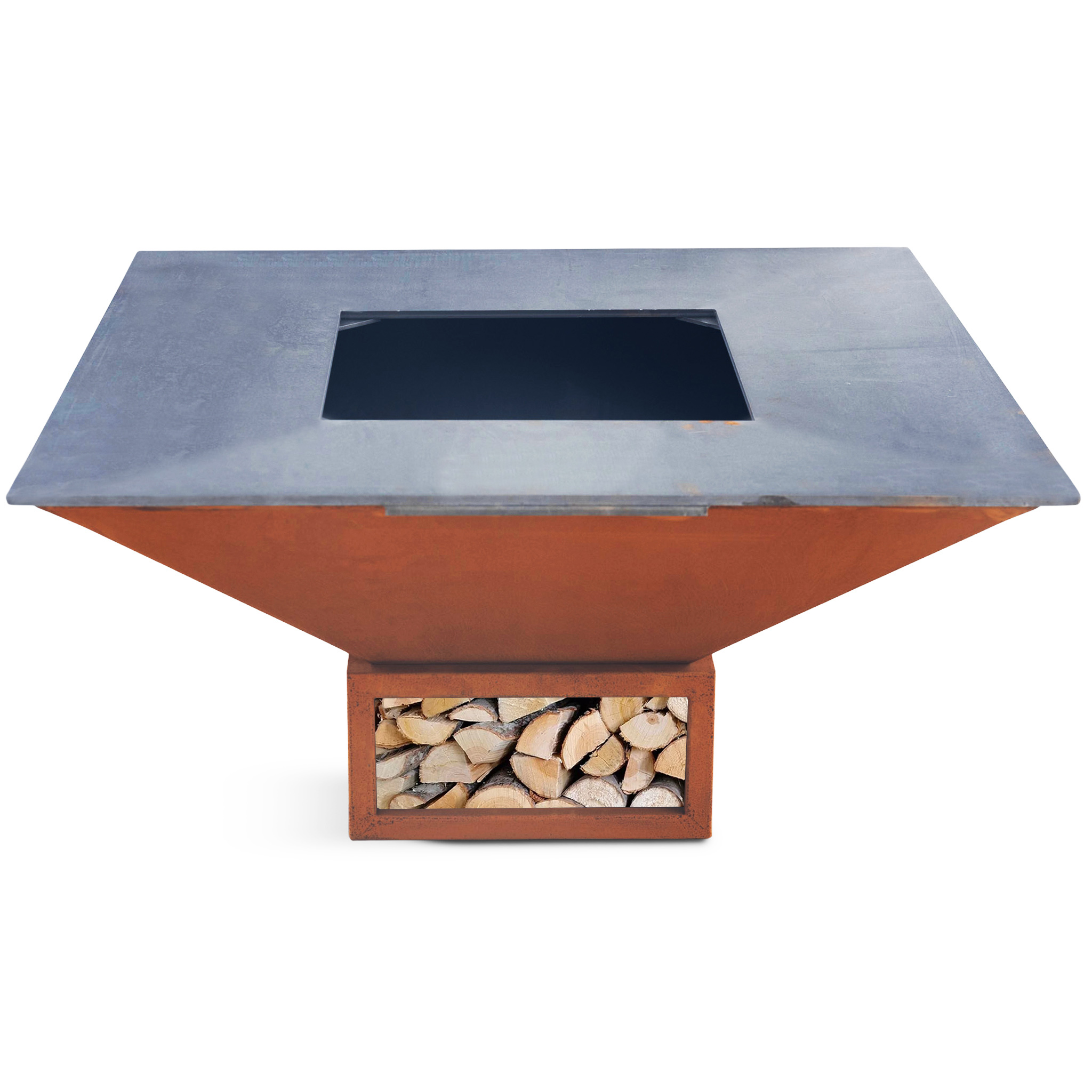 Vedeldad grill i cortenst�l | Ytter�n