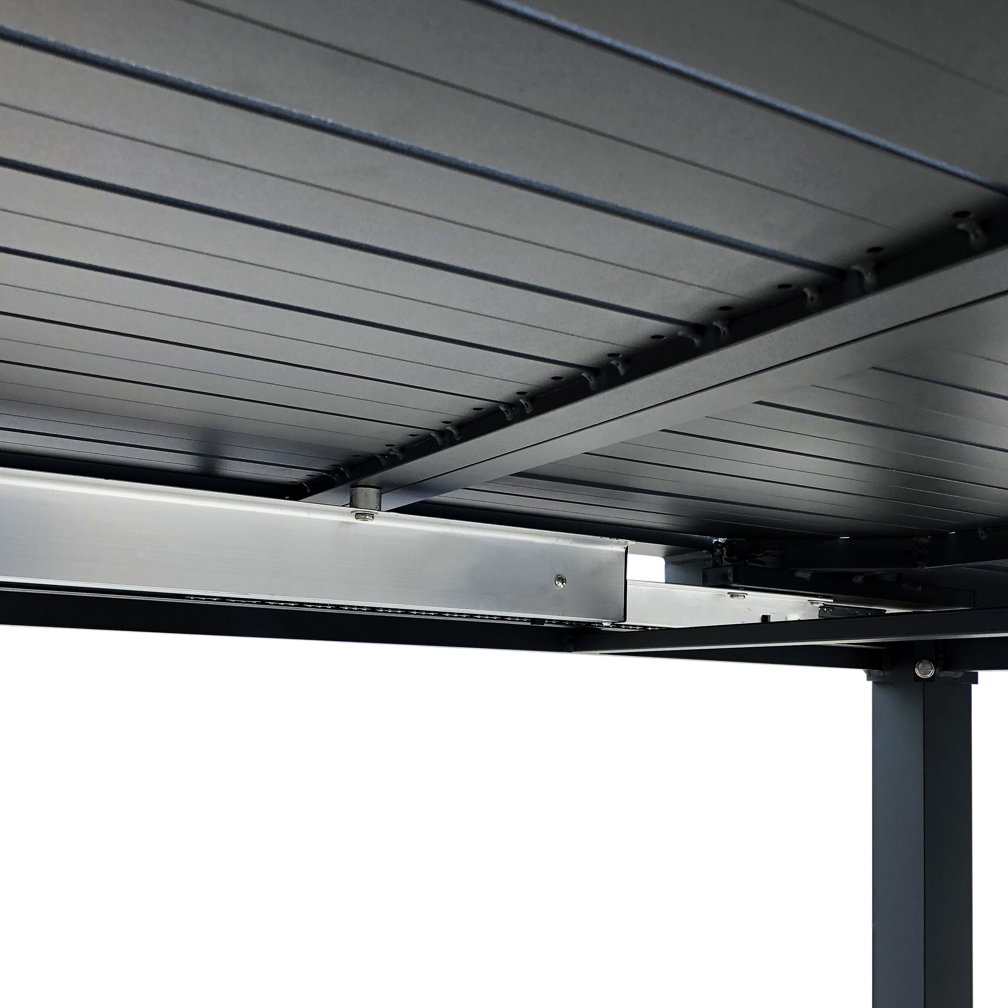 Förlängningsbart bord i aluminium 180-240cm | 8 positionsstolar Förlängningsbart bord i aluminium 180-240cm | 8 positionsstolar