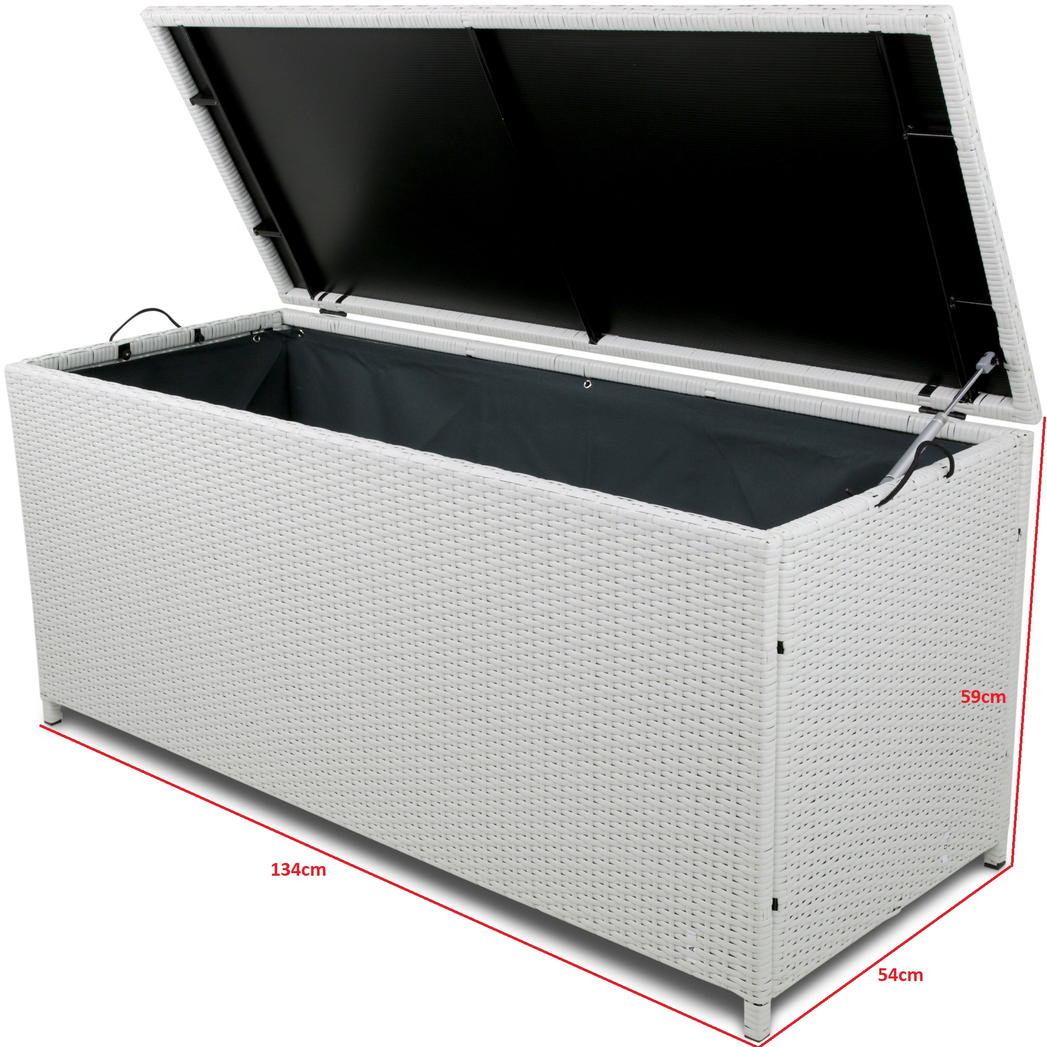 Dynbox i konstrotting till utemöbler | Vit Dynbox i konstrotting till utemöbler | Vit