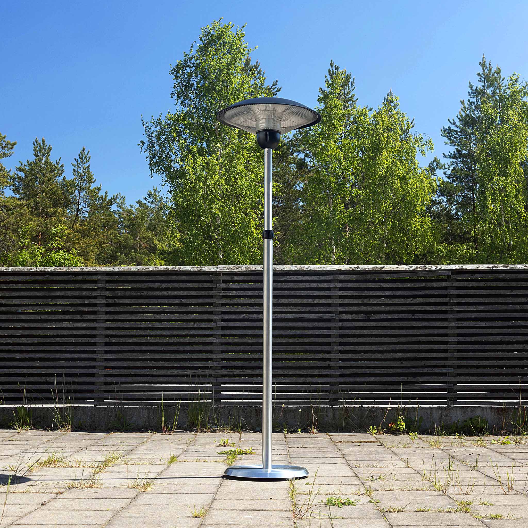 Terrassvärmare med fjärrkontroll | 2100W | Golvstående Terrassvärmare med fjärrkontroll | 2100W | Golvstående