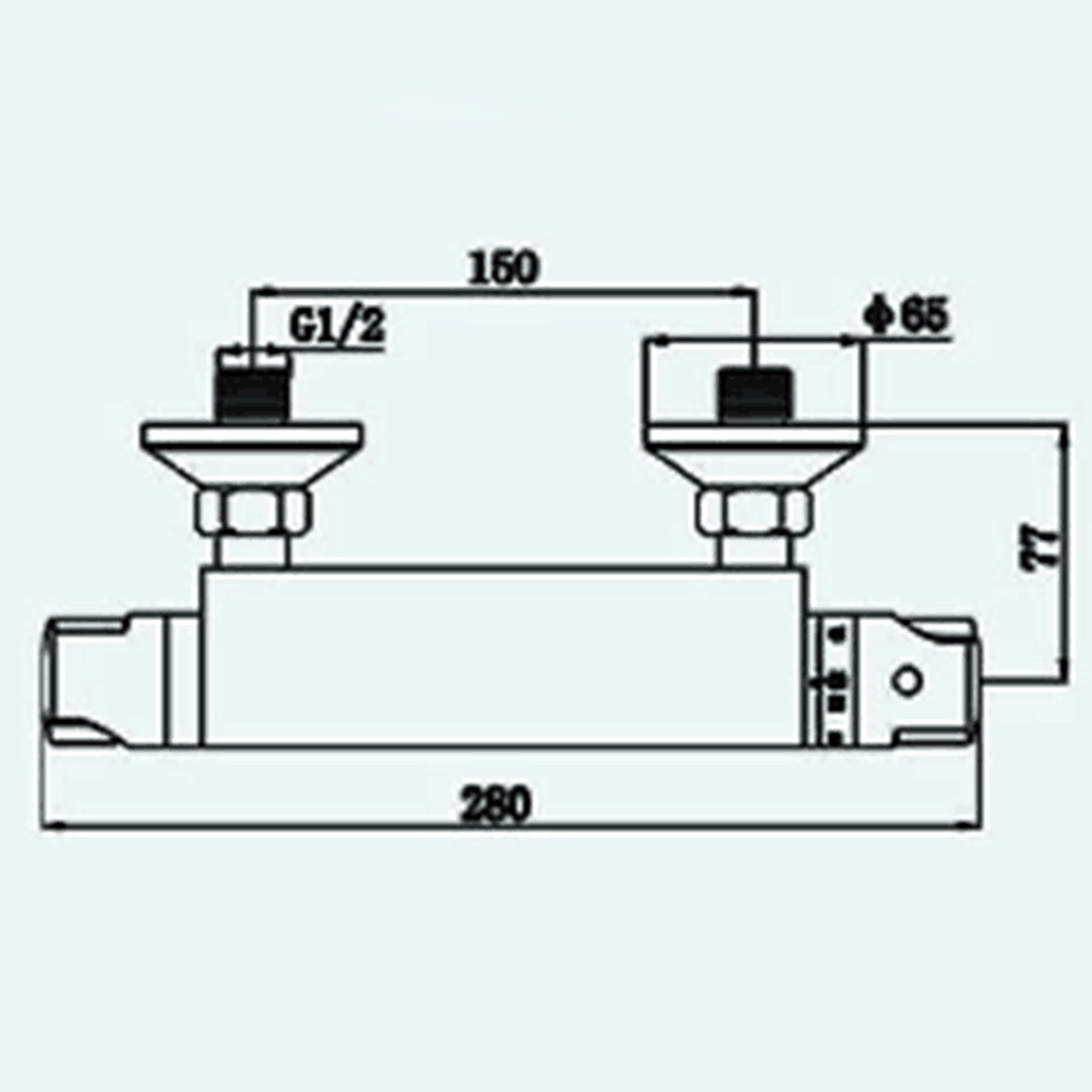 Duschset termostadblandare 150 cc | Krom | FD-3004A Duschset termostadblandare 150 cc | Krom | FD-3004A