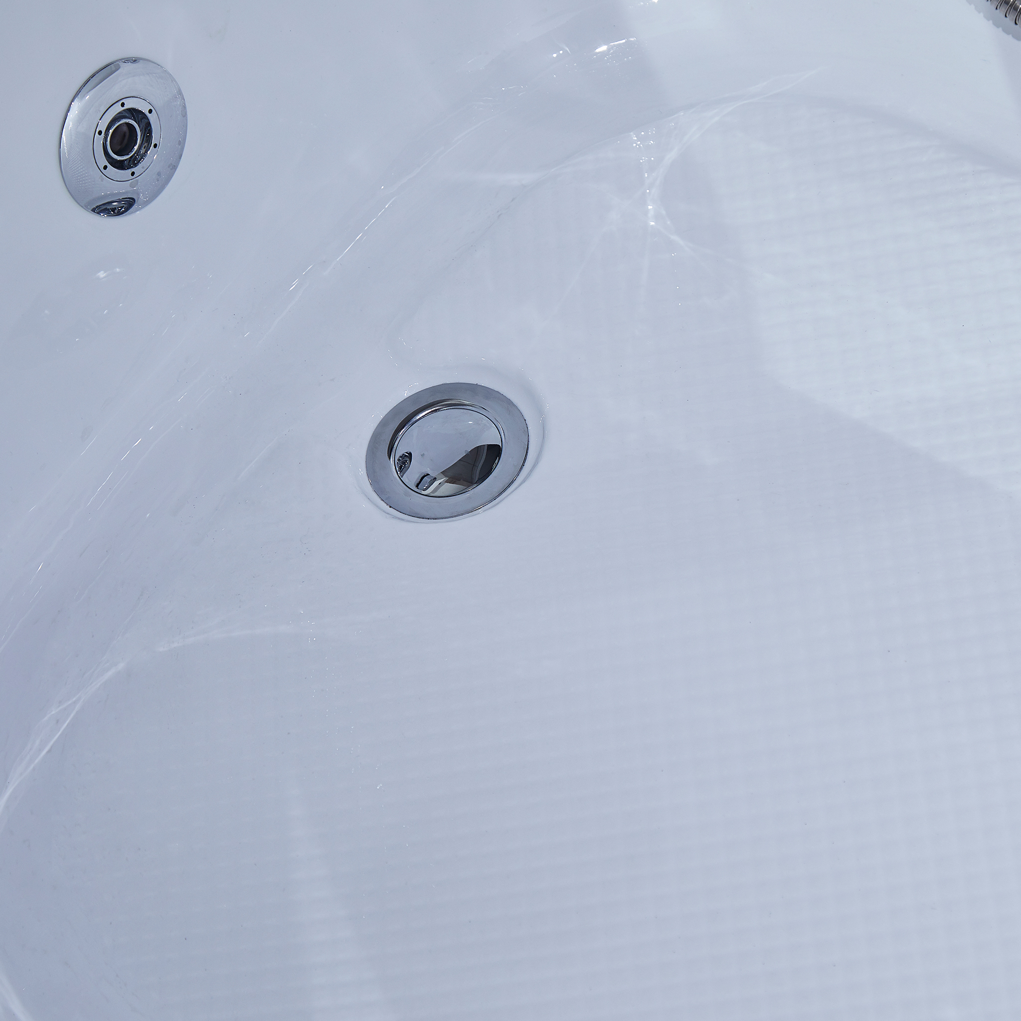 Rektangulär duschkabin med jacuzzi-badkar Rektangulär duschkabin med jacuzzi-badkar