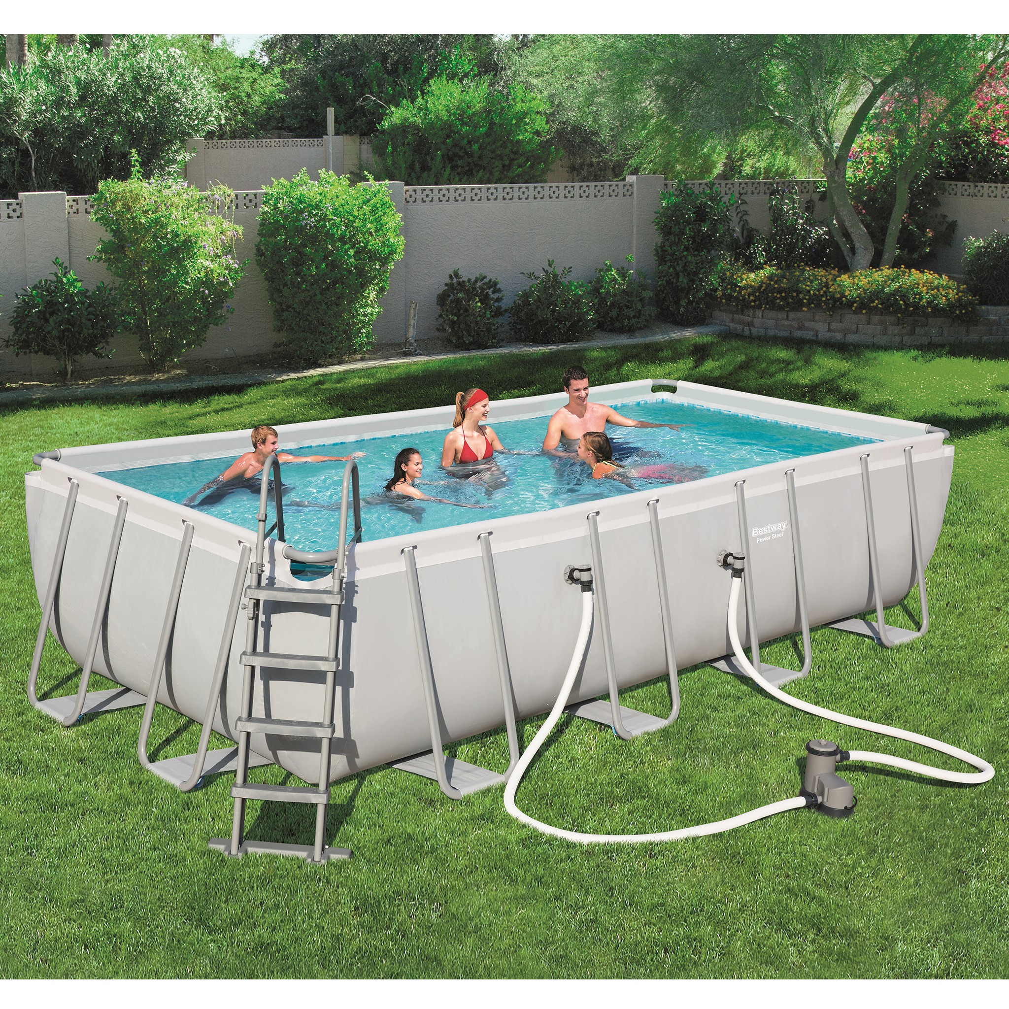 Bestway pool ovan mark 5,5x2,7m - 122cm djup | Power Steel (56465) Bestway pool ovan mark 5,5x2,7m - 122cm djup | Power Steel (56465)