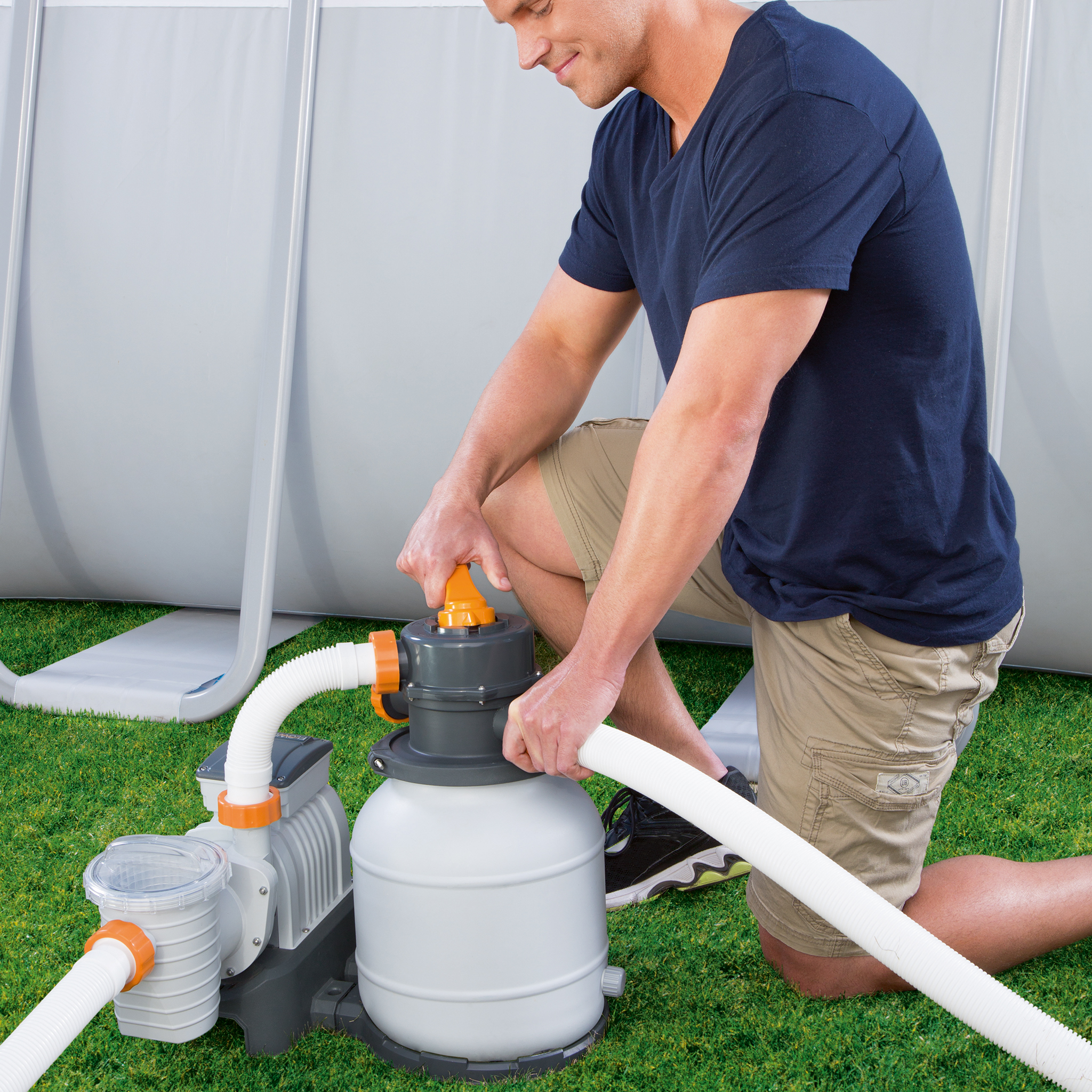 Bestway Flowclear sandfilterpump till ovanmarkpool | 1100-42300 liter Bestway Flowclear sandfilterpump till ovanmarkpool | 1100-42300 liter