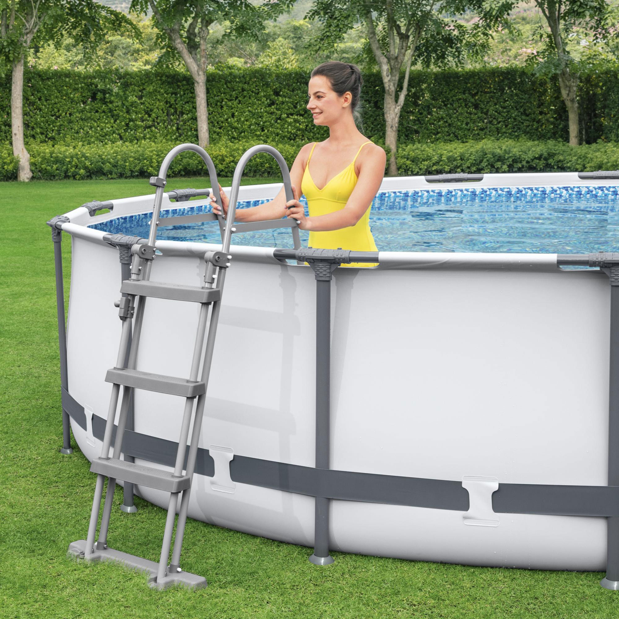 Bestway pool ovan mark Ø4,3m - 107cm djup | Steel Pro MAX (56950) Bestway pool ovan mark Ø4,3m - 107cm djup | Steel Pro MAX (56950)