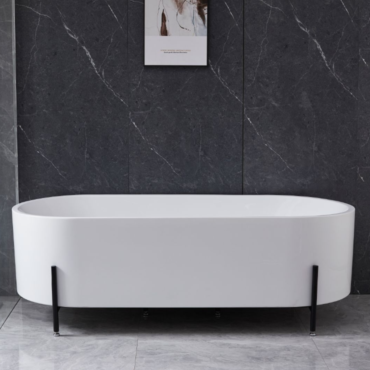 Badkar | 170x75 cm | Svarta fötter | Modern design Badkar | 170x75 cm | Svarta fötter | Modern design