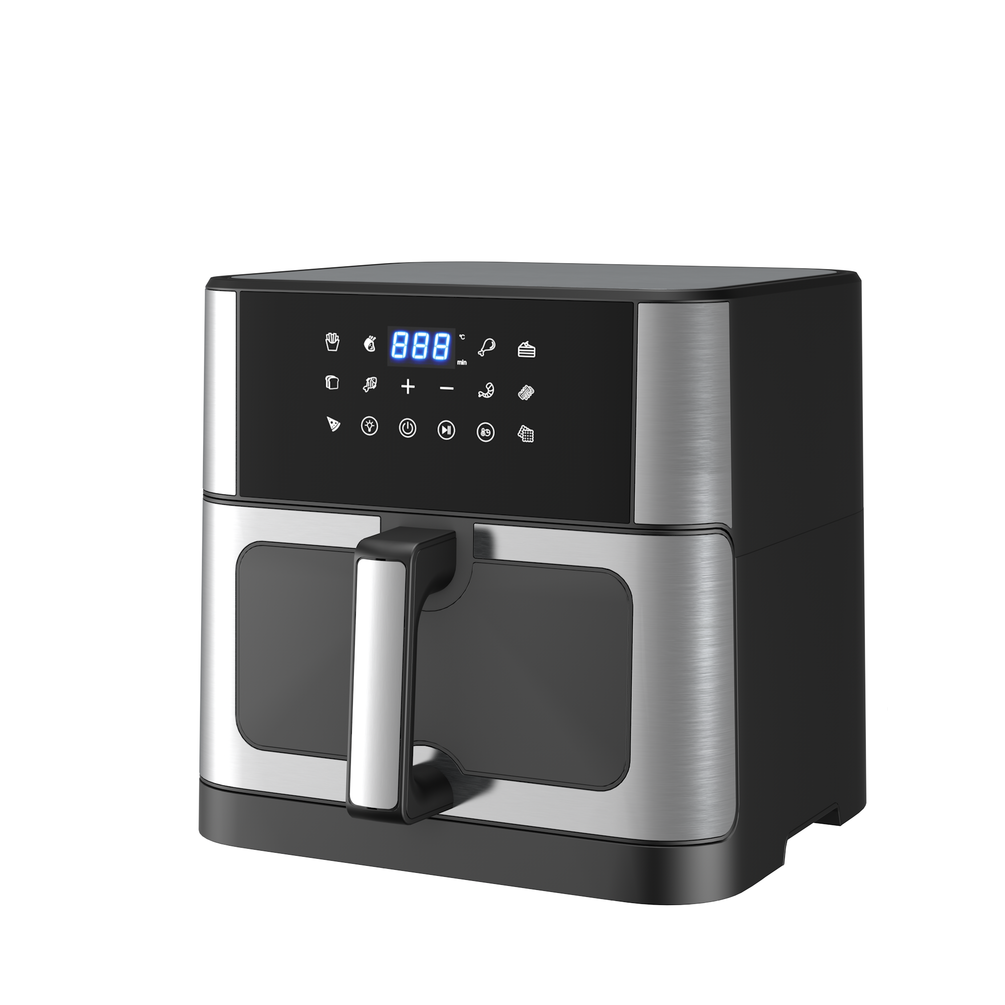 Stor Airfryer 10L | Genomskinligt f�nster | 10 F�rinst�llda Program | Lyfco