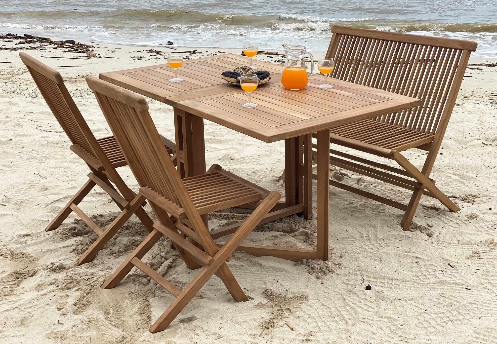 Utesoffa | Saltö | ihopfällbar soffa i teak Utesoffa | Saltö | ihopfällbar soffa i teak