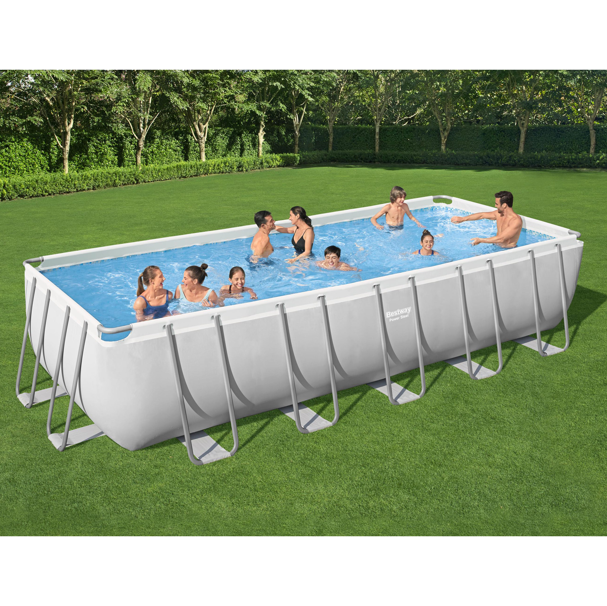 Bestway pool ovan mark 6,4x2,74m - 132cm djup | Power Steel (5611Z) Bestway pool ovan mark 6,4x2,74m - 132cm djup | Power Steel (5611Z)