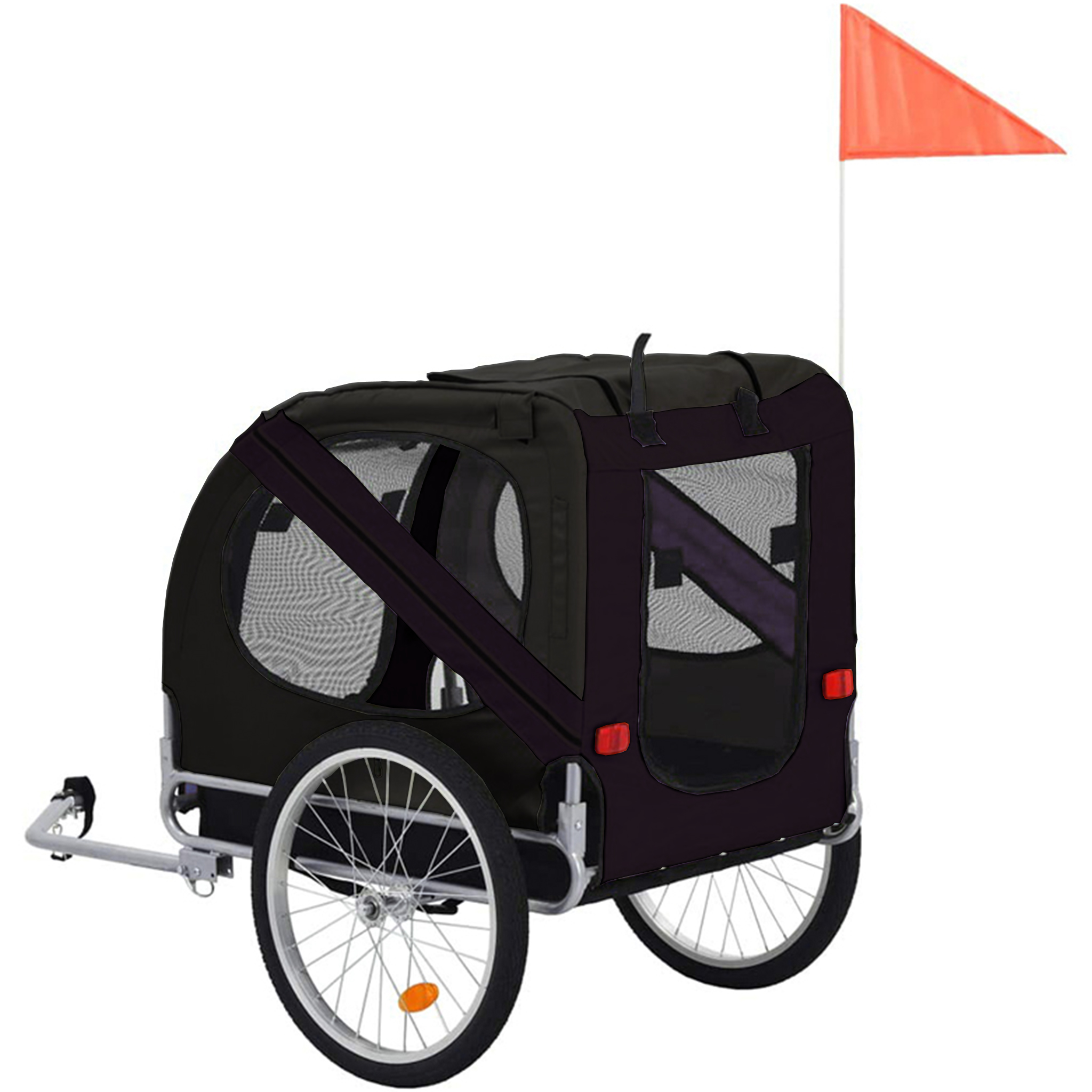 Cykelvagn f�r hund | Lastkapacitet 40kg | Hopf�llbar