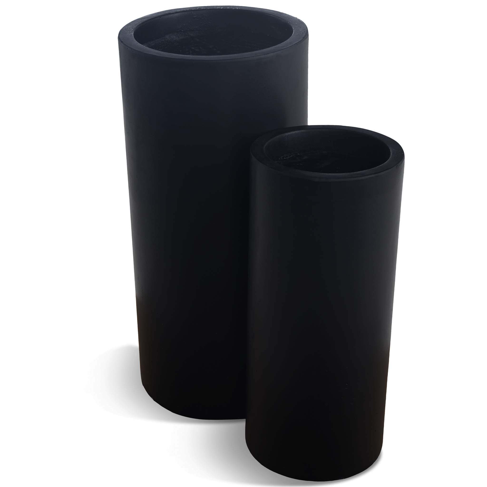 Fiberarmerade utekrukor | 2-pack Cylinderformade | Svart Fiberarmerade utekrukor | 2-pack Cylinderformade | Svart