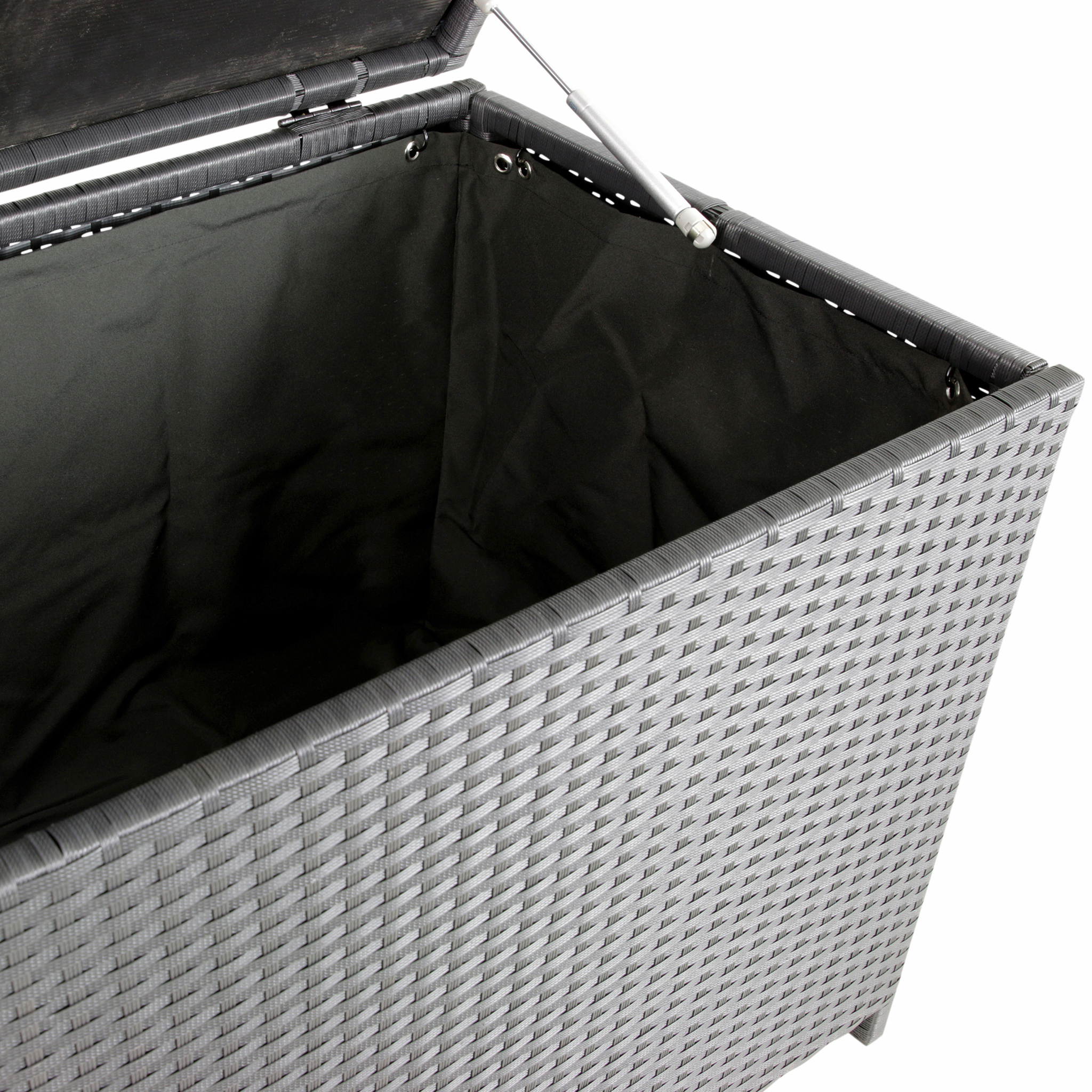 Dynbox i konstrotting till utemöbler | Svart Dynbox i konstrotting till utemöbler | Svart