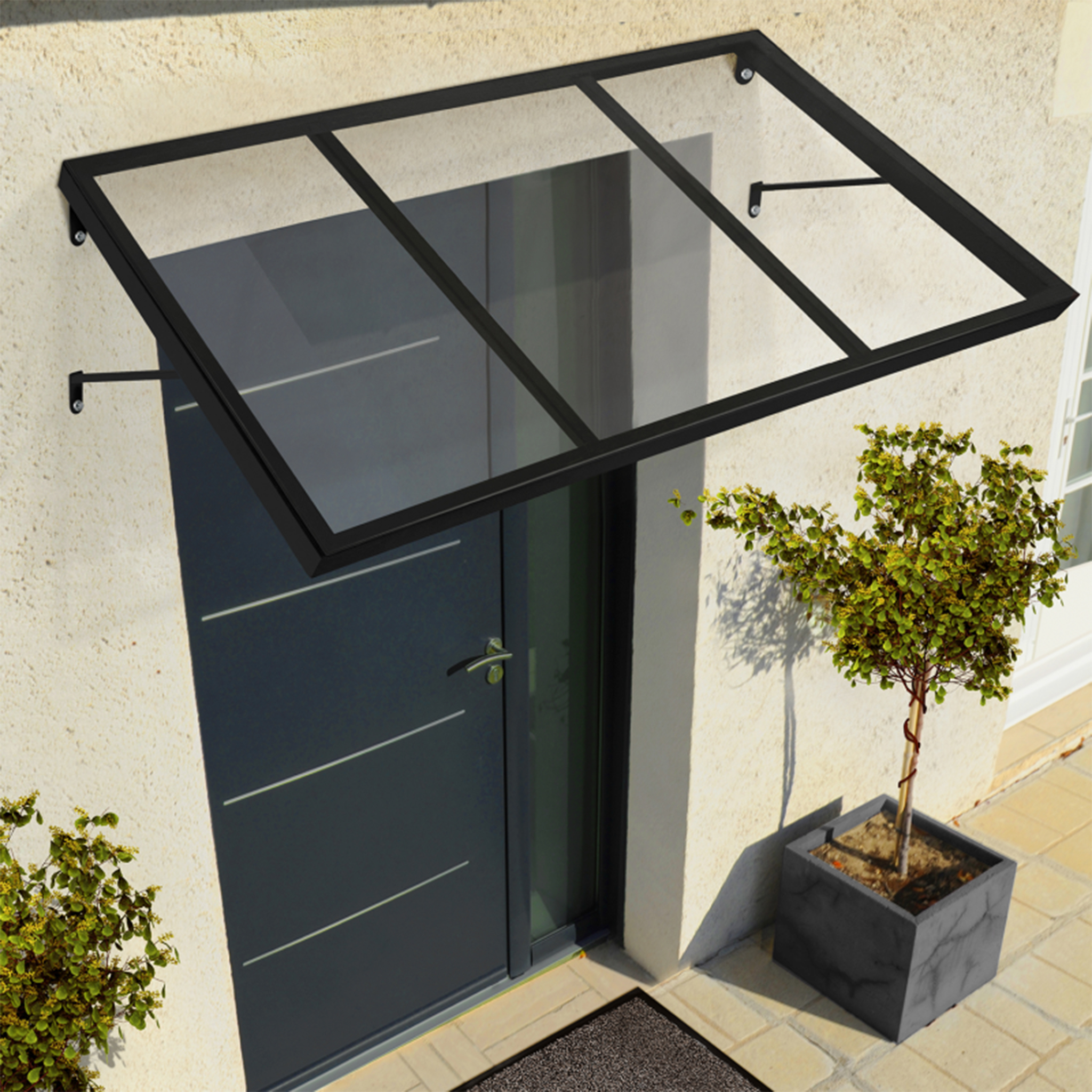 Entrétak 120x82cm | Kallvalsat stål | Polykarbonat Entrétak 120x82cm | Kallvalsat stål | Polykarbonat