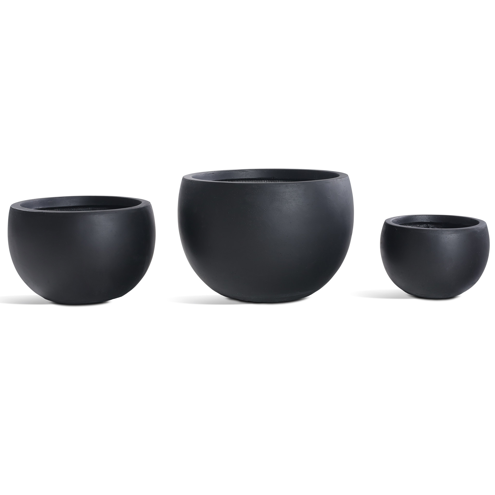 Fiberarmerade utekrukor | 3-pack | Granitsvart Fiberarmerade utekrukor | 3-pack | Granitsvart