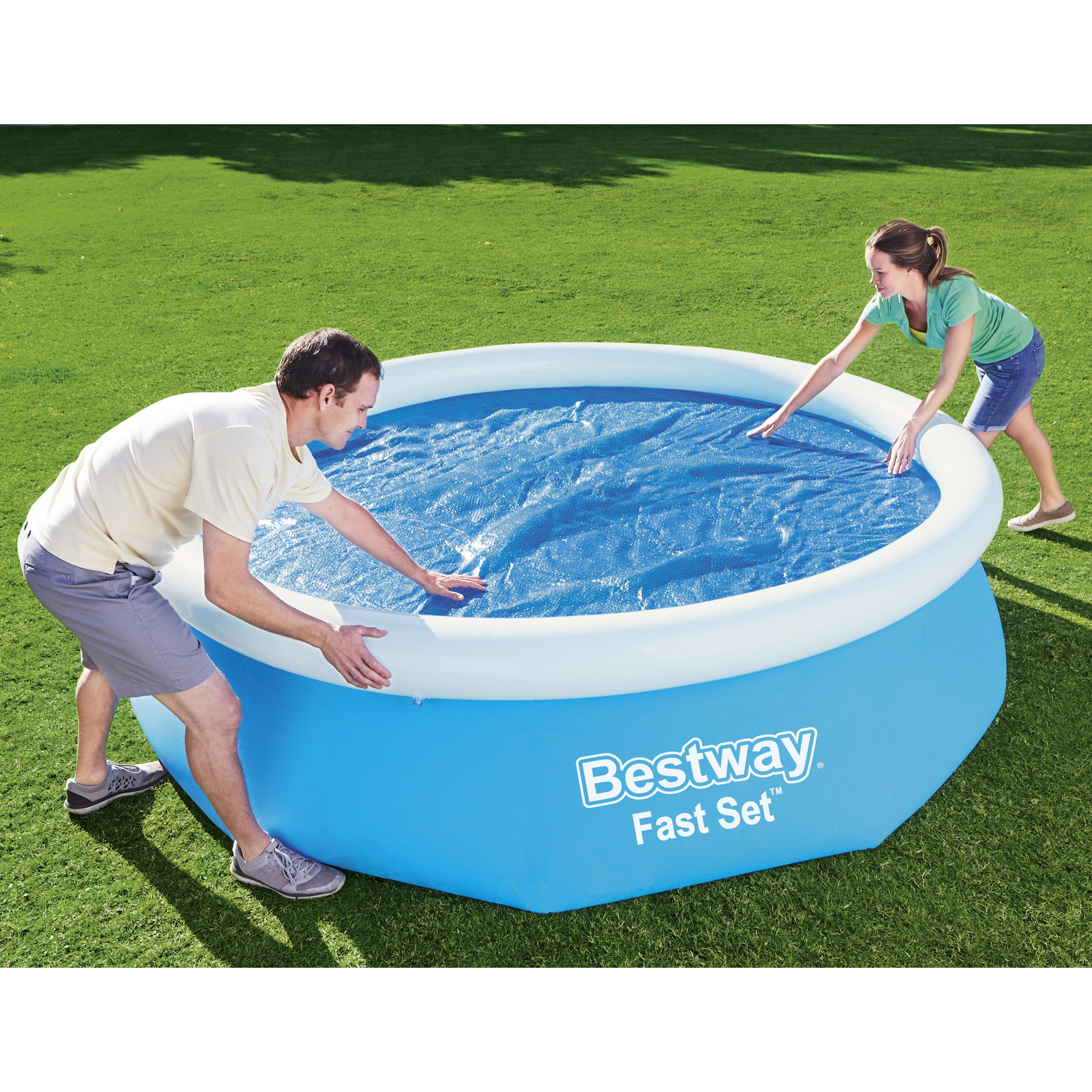 Flowclear solskydd/pool�verdrag till ovanmarkpool | 3,66m