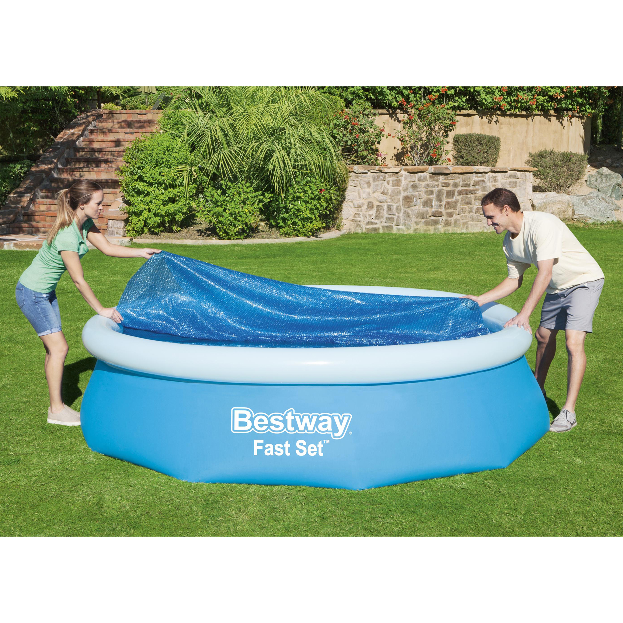 Flowclear solskydd/poolöverdrag till ovanmarkpool | 2,44m Flowclear solskydd/poolöverdrag till ovanmarkpool | 2,44m