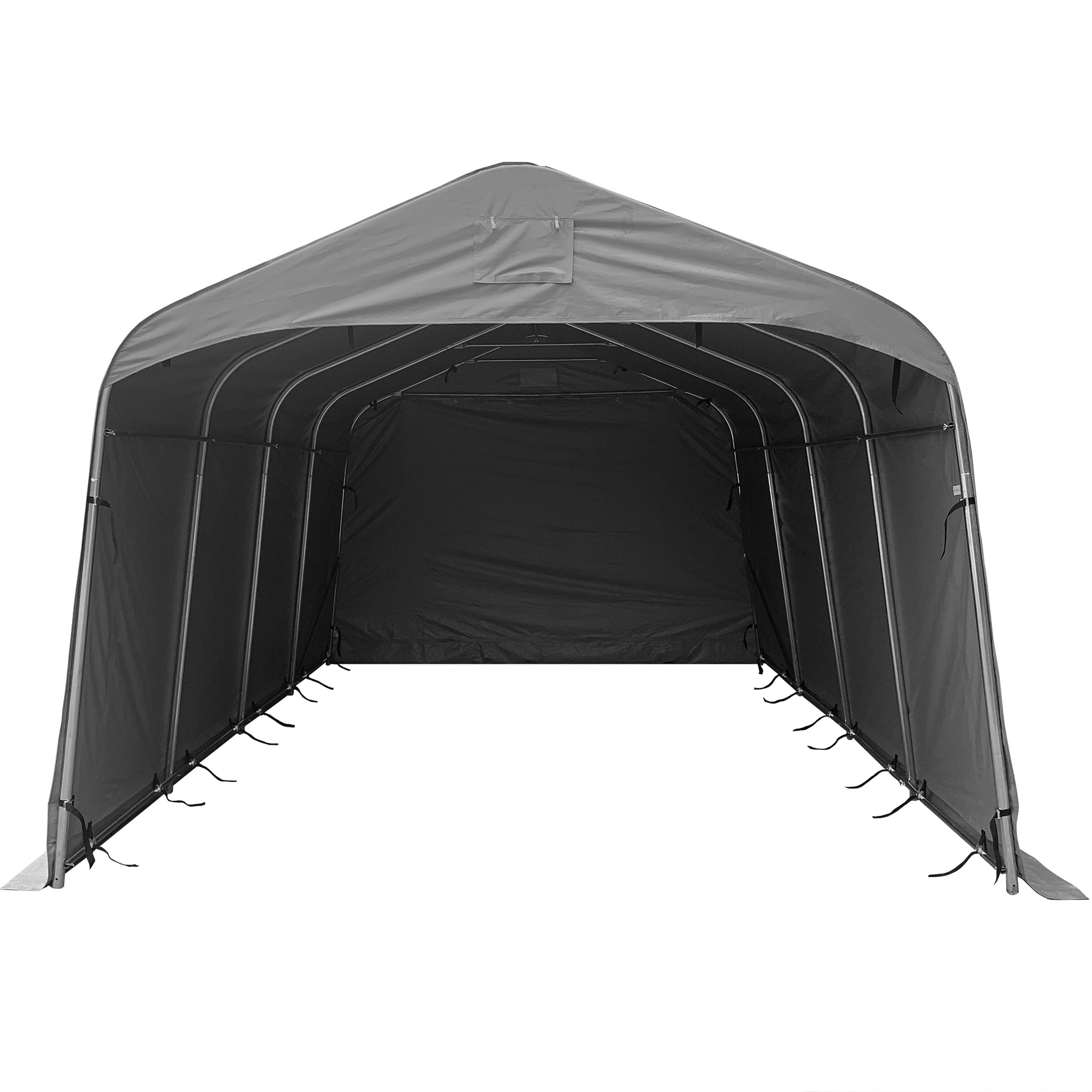 Garagetält 3,6x4,8m | 17,3m² - 500g/m² | PVC - Grå Garagetält 3,6x4,8m | 17,3m² - 500g/m² | PVC - Grå