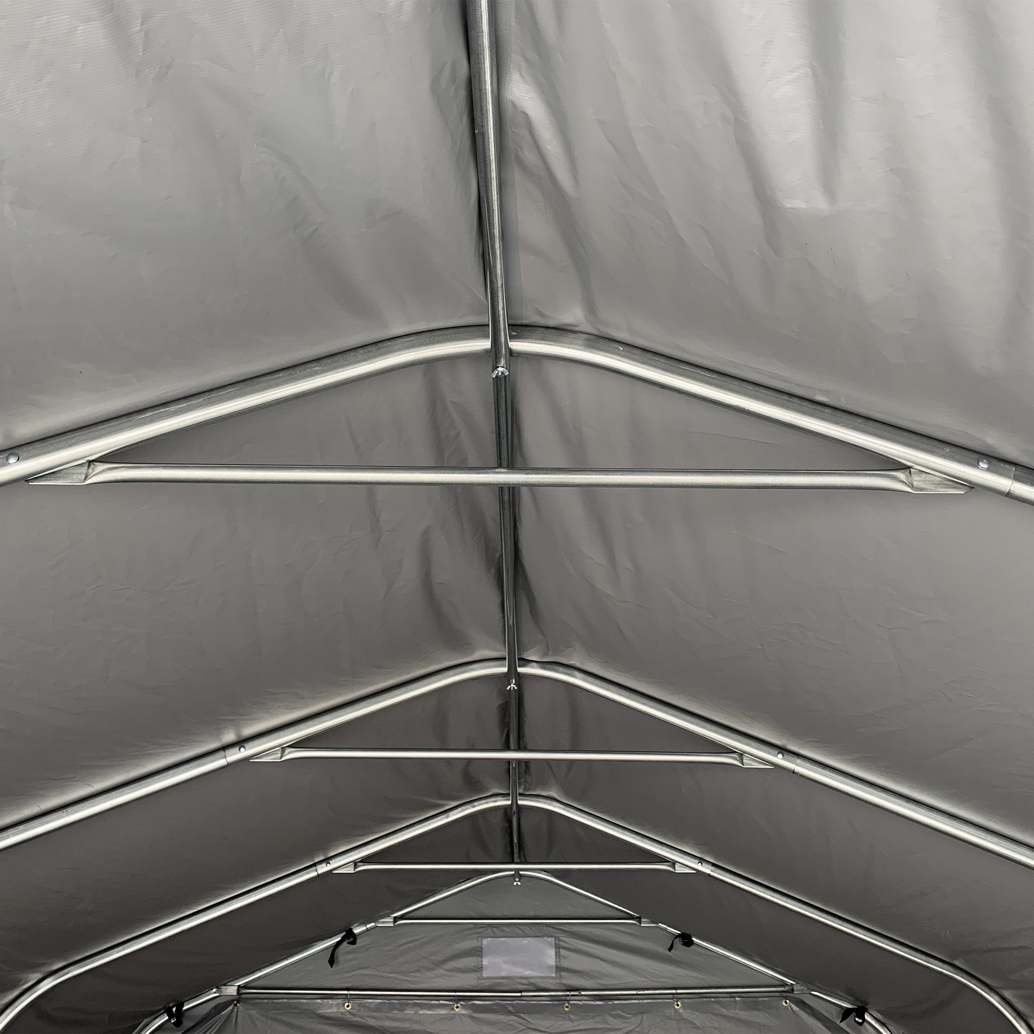 Garagetält 3,6x4,8m | 17,3m² - 500g/m² | PVC - Grå Garagetält 3,6x4,8m | 17,3m² - 500g/m² | PVC - Grå