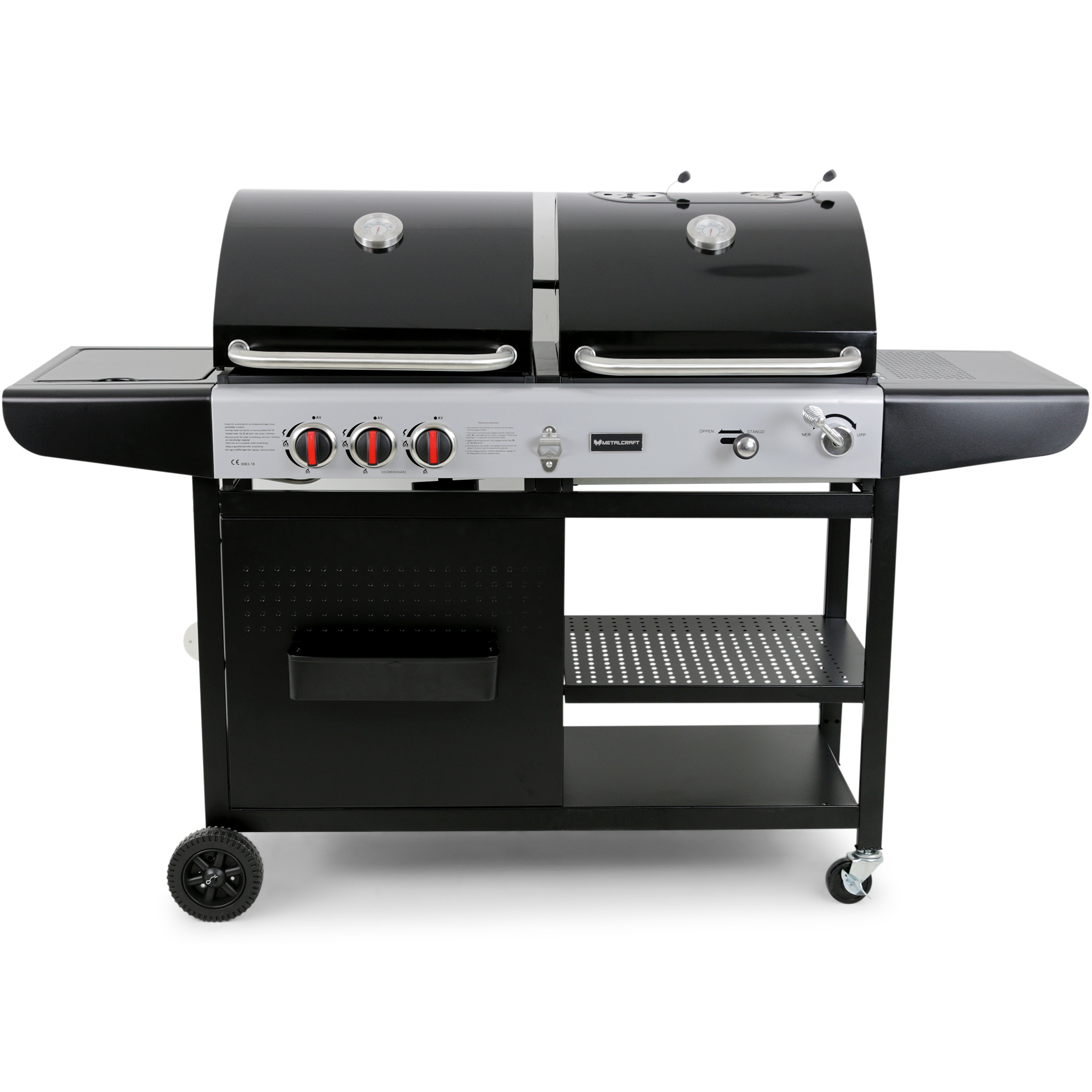 Kombinerad kol- och gasolgrill | Aurora Kombinerad kol- och gasolgrill | Aurora