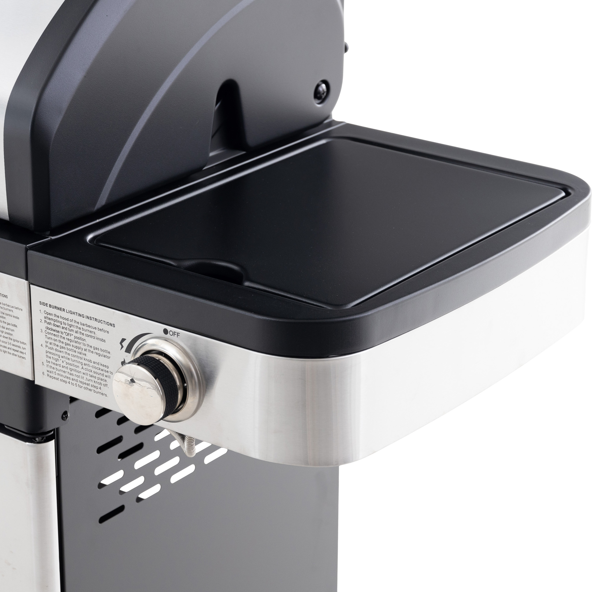 Gasolgrill 14.5 kW | 4 rostfria brännare & 1 sidobrännare | St. Louis Gasolgrill 14.5 kW | 4 rostfria brännare & 1 sidobrännare | St. Louis