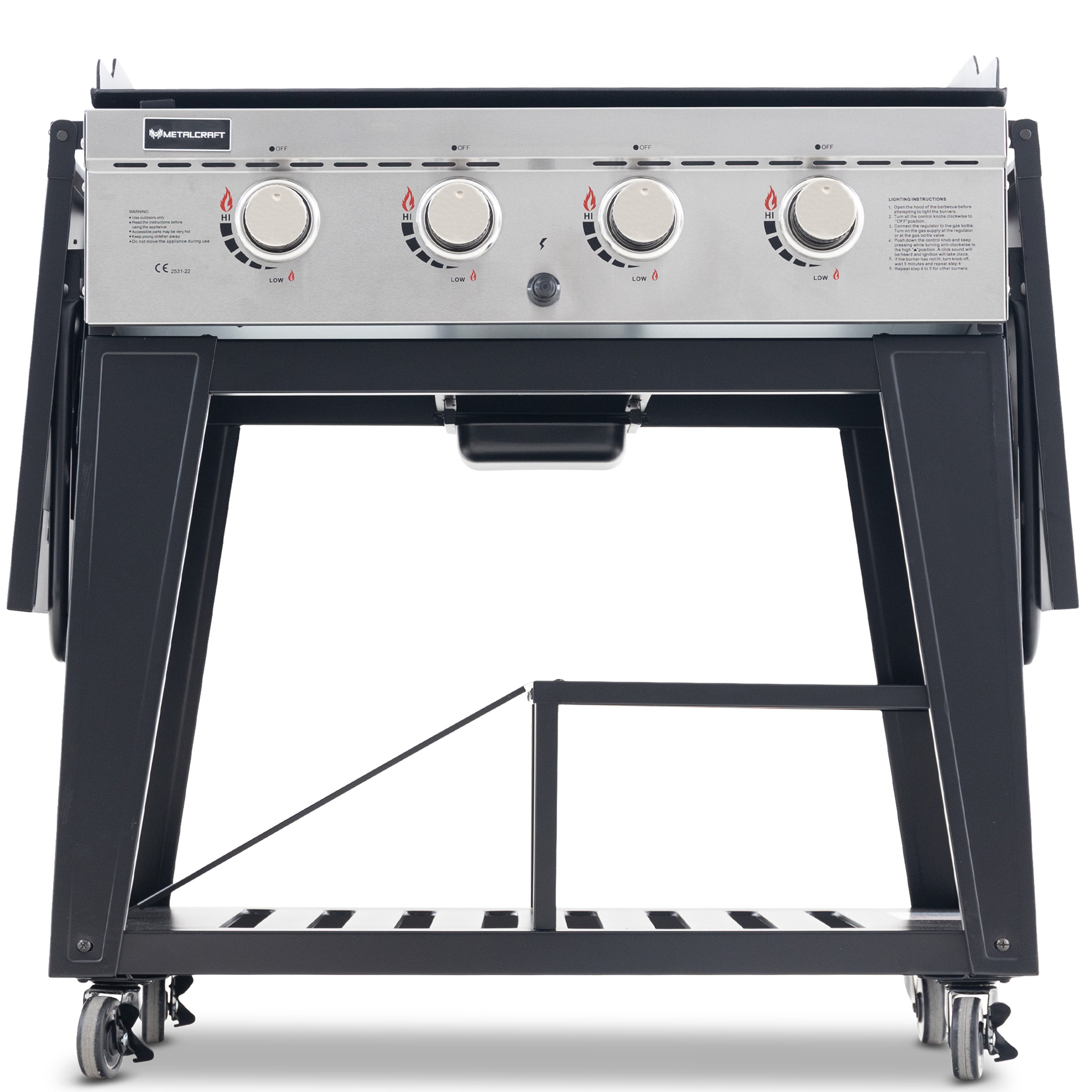 Gasoldrivet stekbord 16 kW | 4 rostfria brännare | Lockhart Gasoldrivet stekbord 16 kW | 4 rostfria brännare | Lockhart