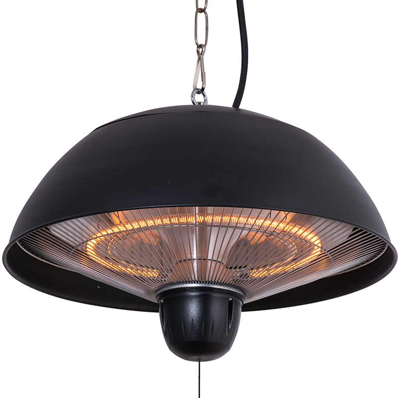 Hängande terrassvärmare | 1500W | Svart Hängande terrassvärmare | 1500W | Svart