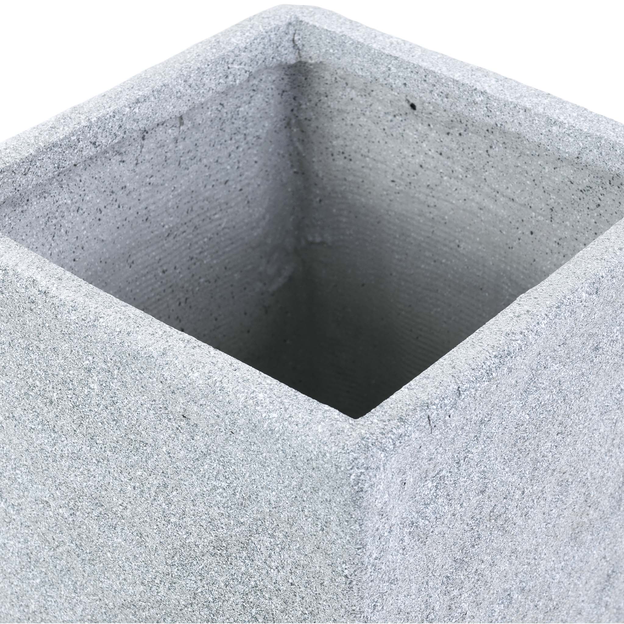 Hög fiberarmerad kruka för utomhusbruk - Stengrå Hög fiberarmerad kruka för utomhusbruk - Stengrå