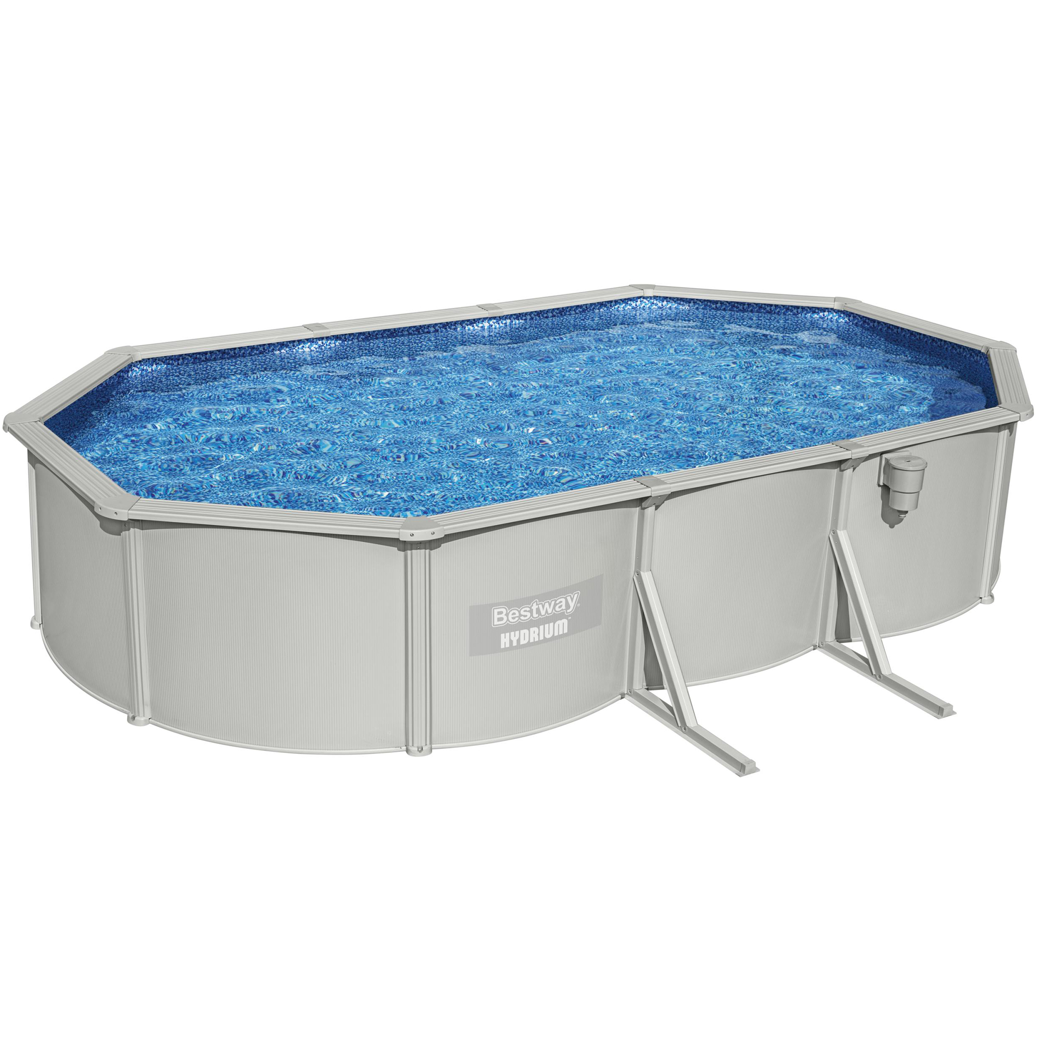 Bestway st�lv�ggspool 6,1x3,6m - 1,2m djup | Hydrium Pool set (56369)