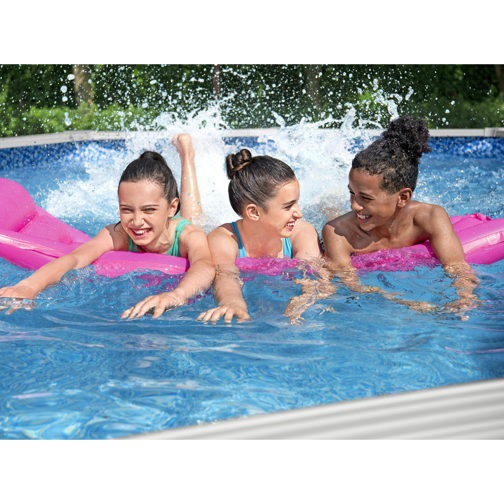Bestway st�lv�ggspool 6,1x3,6m - 1,2m djup | Hydrium Pool set (56369)