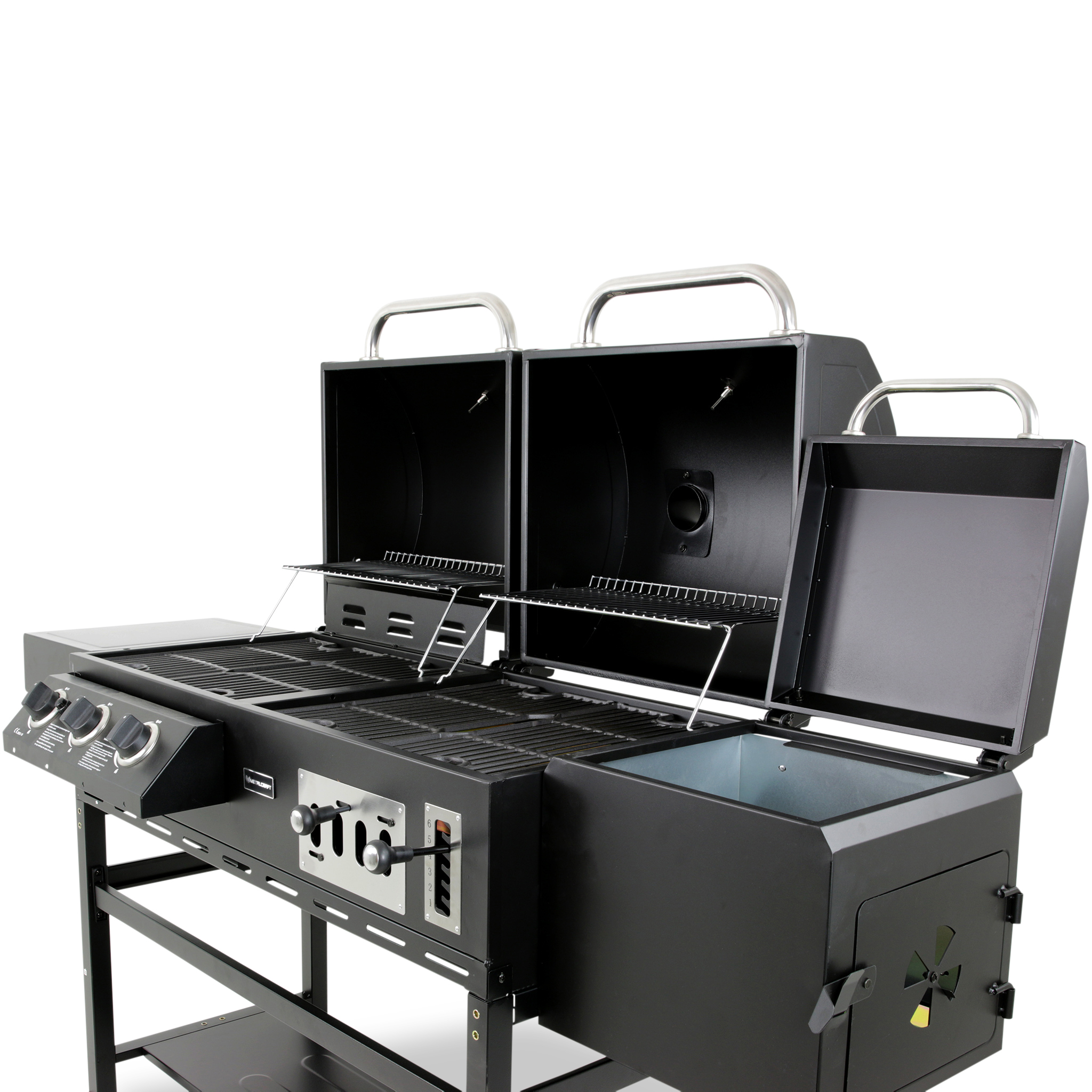 Kombinerad kol- & gasolgrill med rök | Cleaveland Kombinerad kol- & gasolgrill med rök | Cleaveland