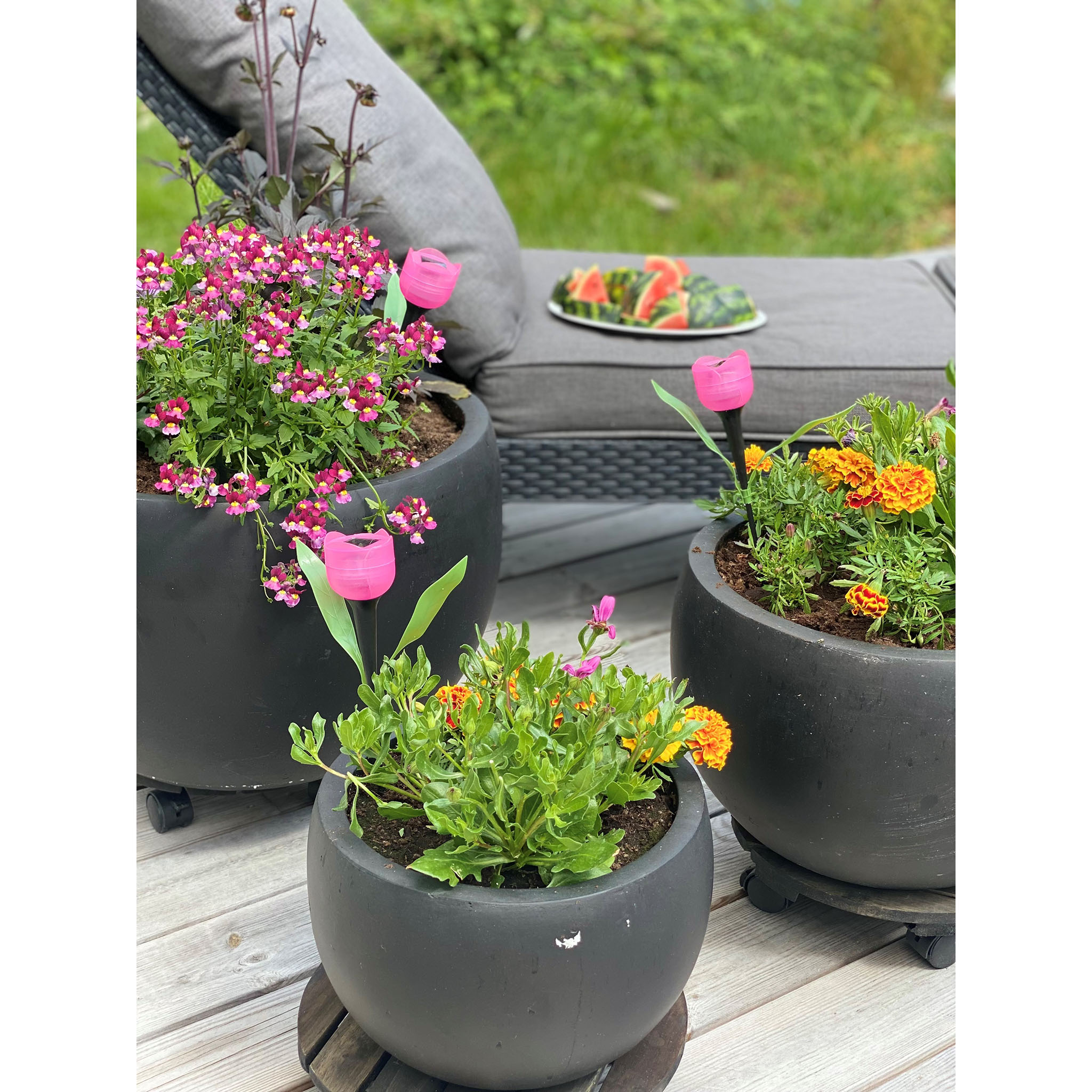 Fiberarmerade utekrukor | 3-pack | Granitsvart Fiberarmerade utekrukor | 3-pack | Granitsvart