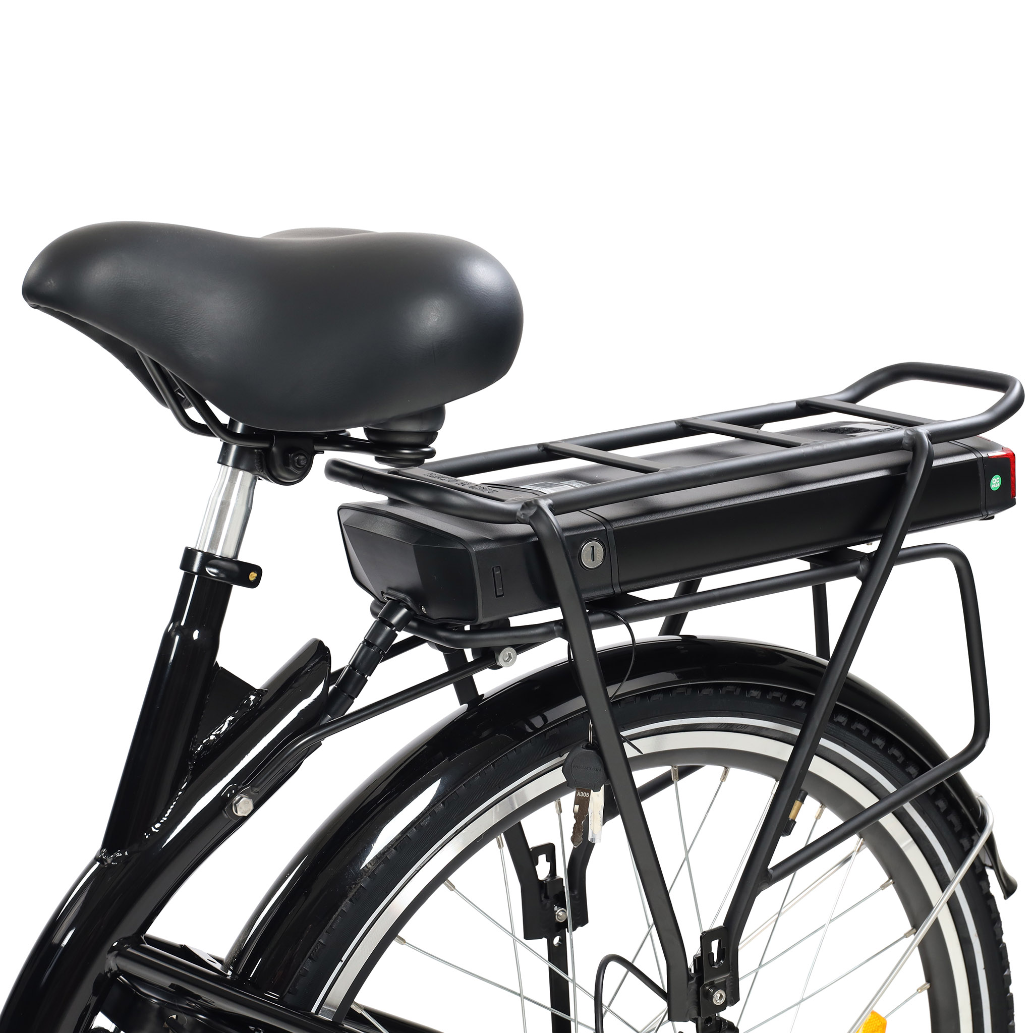 El-lådcykel - 17Ah batteri - Svart trälåda El-lådcykel - 17Ah batteri - Svart trälåda