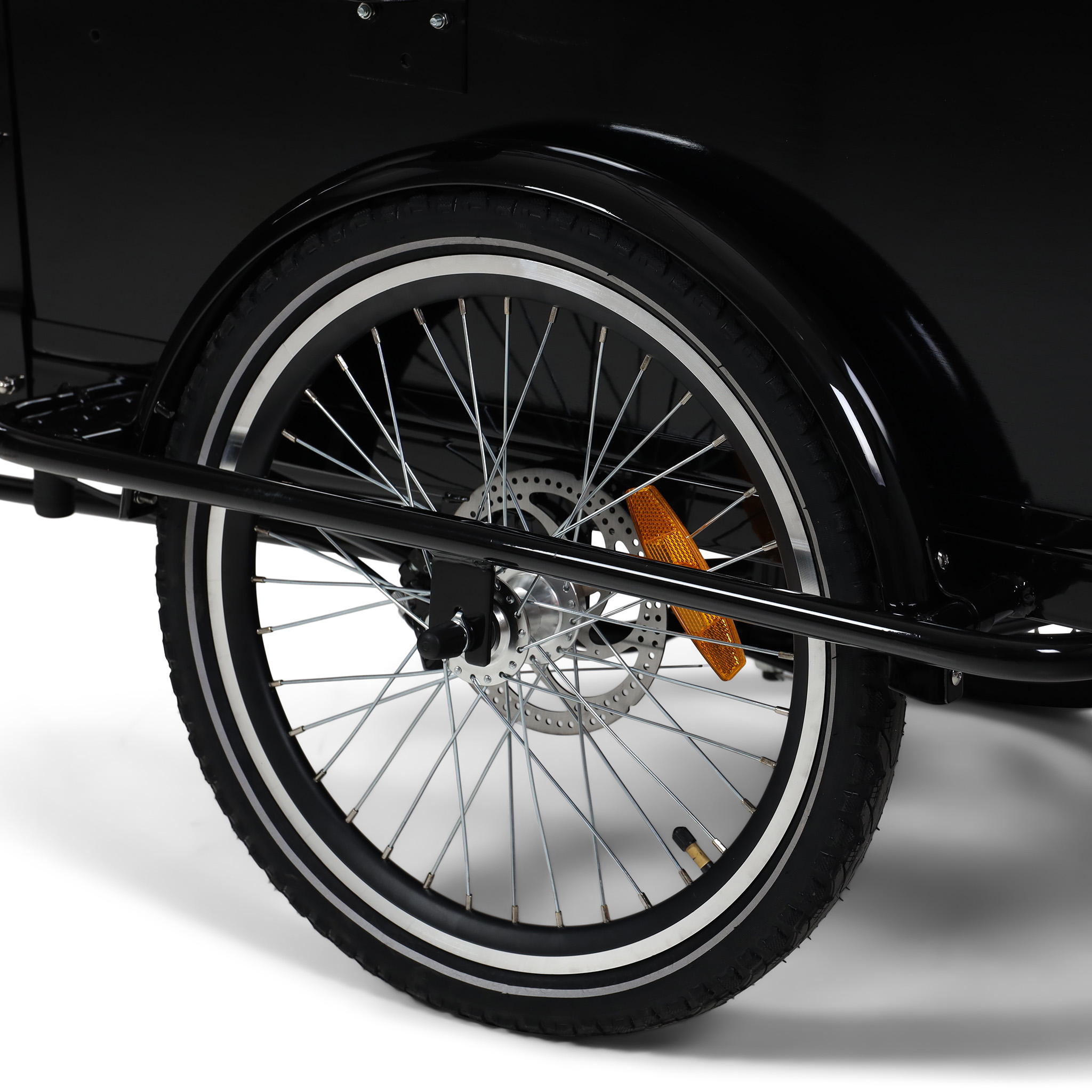 El-lådcykel - 17Ah batteri - Svart trälåda El-lådcykel - 17Ah batteri - Svart trälåda
