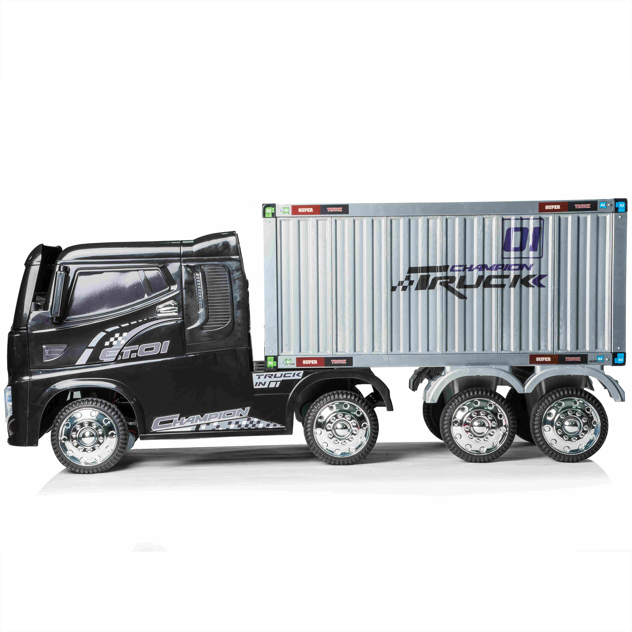 Lastbil med container | Elbil för barn Lastbil med container | Elbil för barn
