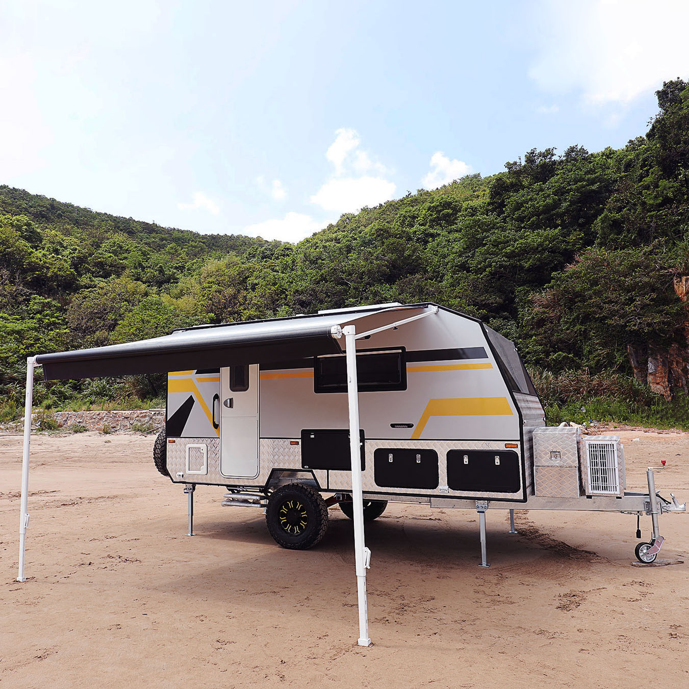 Markis f�r husvagn | V�ggmonterad
