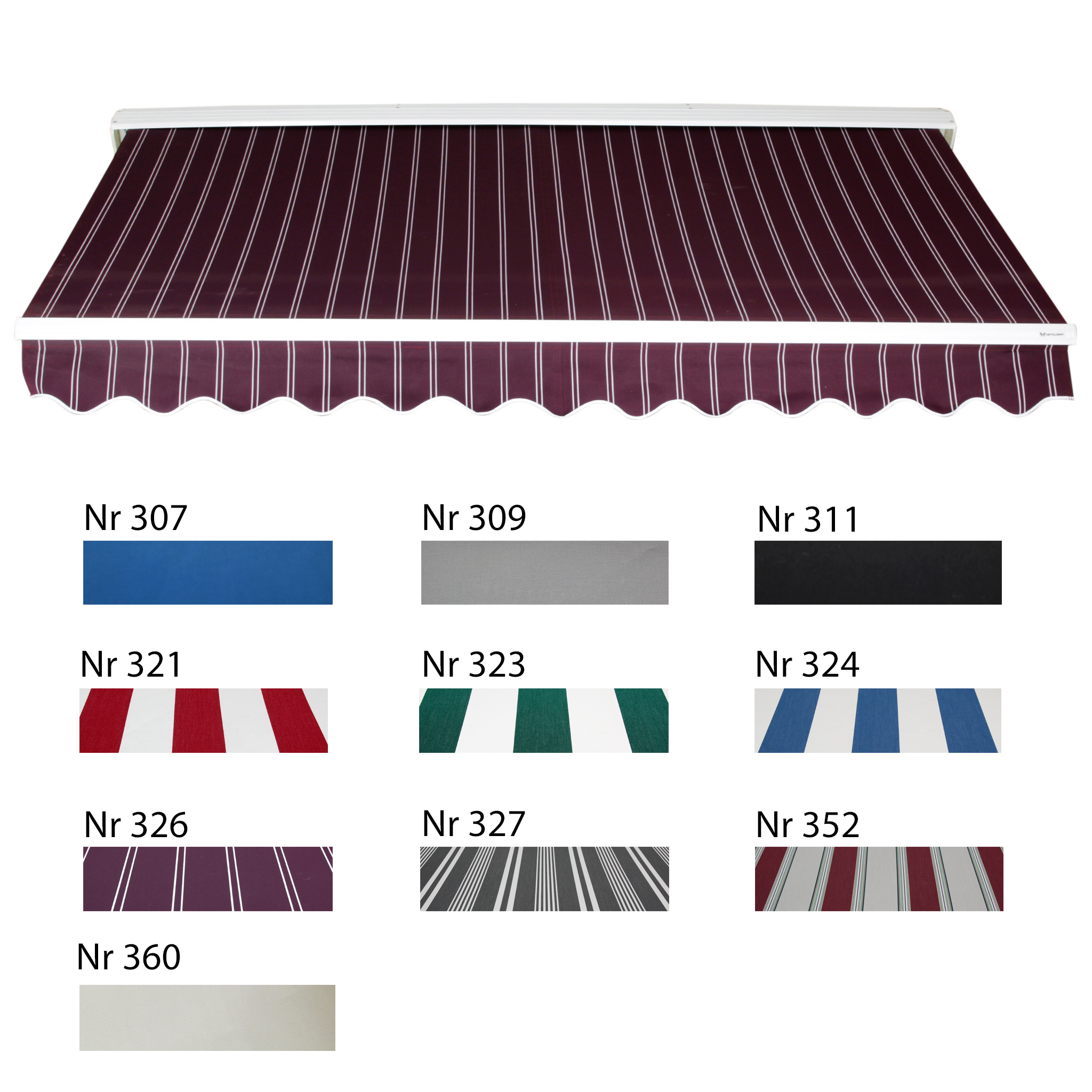 Terrassmarkis 4x3m | Elektrisk motor & fj�rrkontroll | Metalcraft