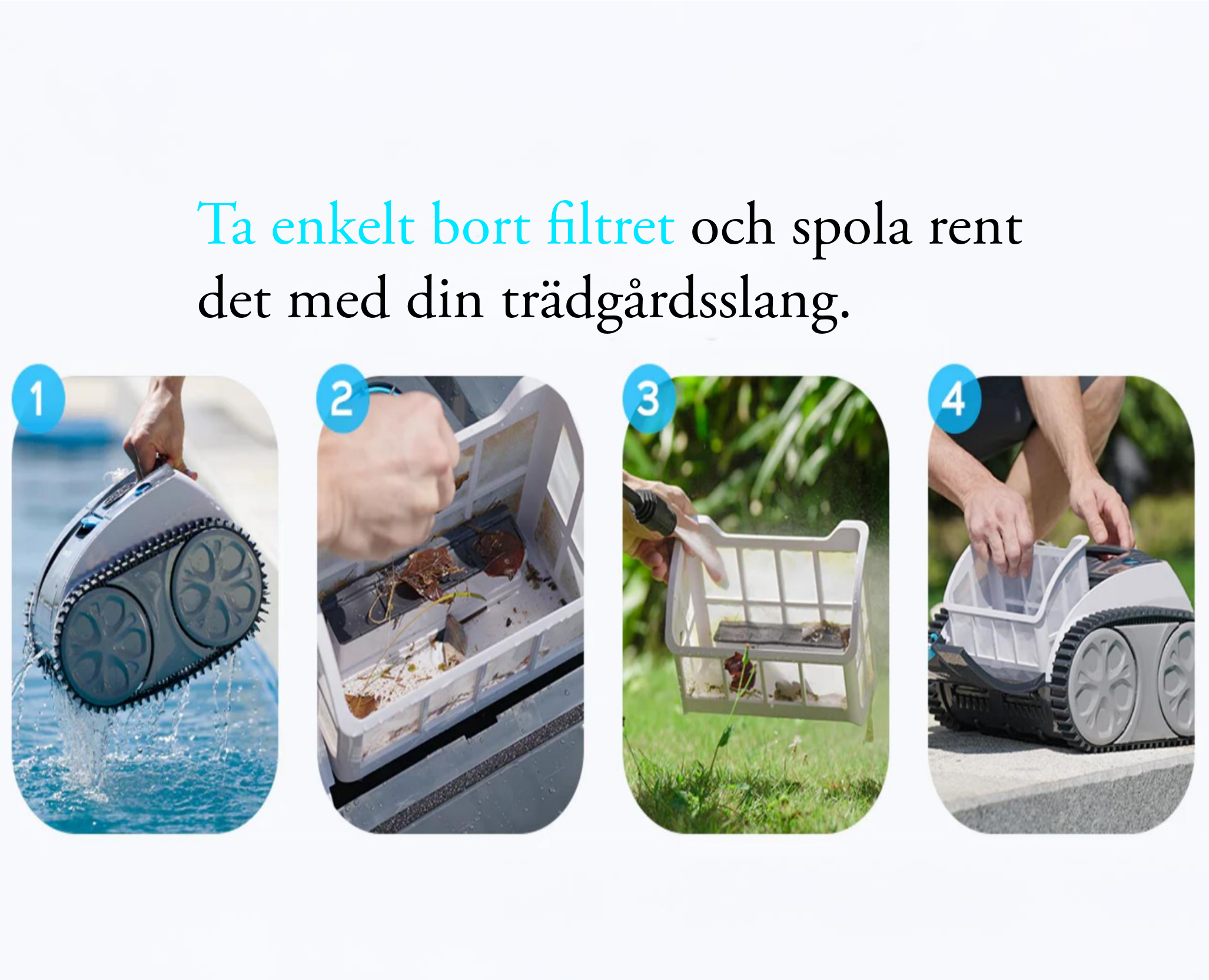 Trådlös & väggående poolrobot | Piraya Trådlös & väggående poolrobot | Piraya