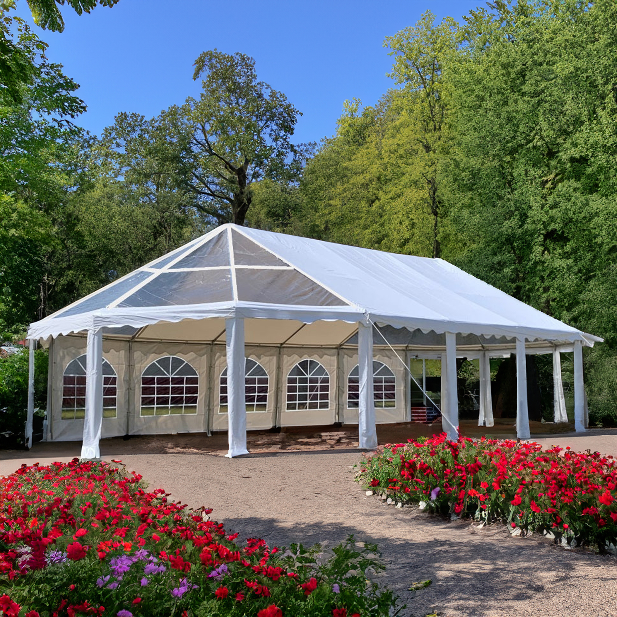 Premium partyt�lt 12x6,5m | Vattent�t, elds�ker och UV-behandlad PVC