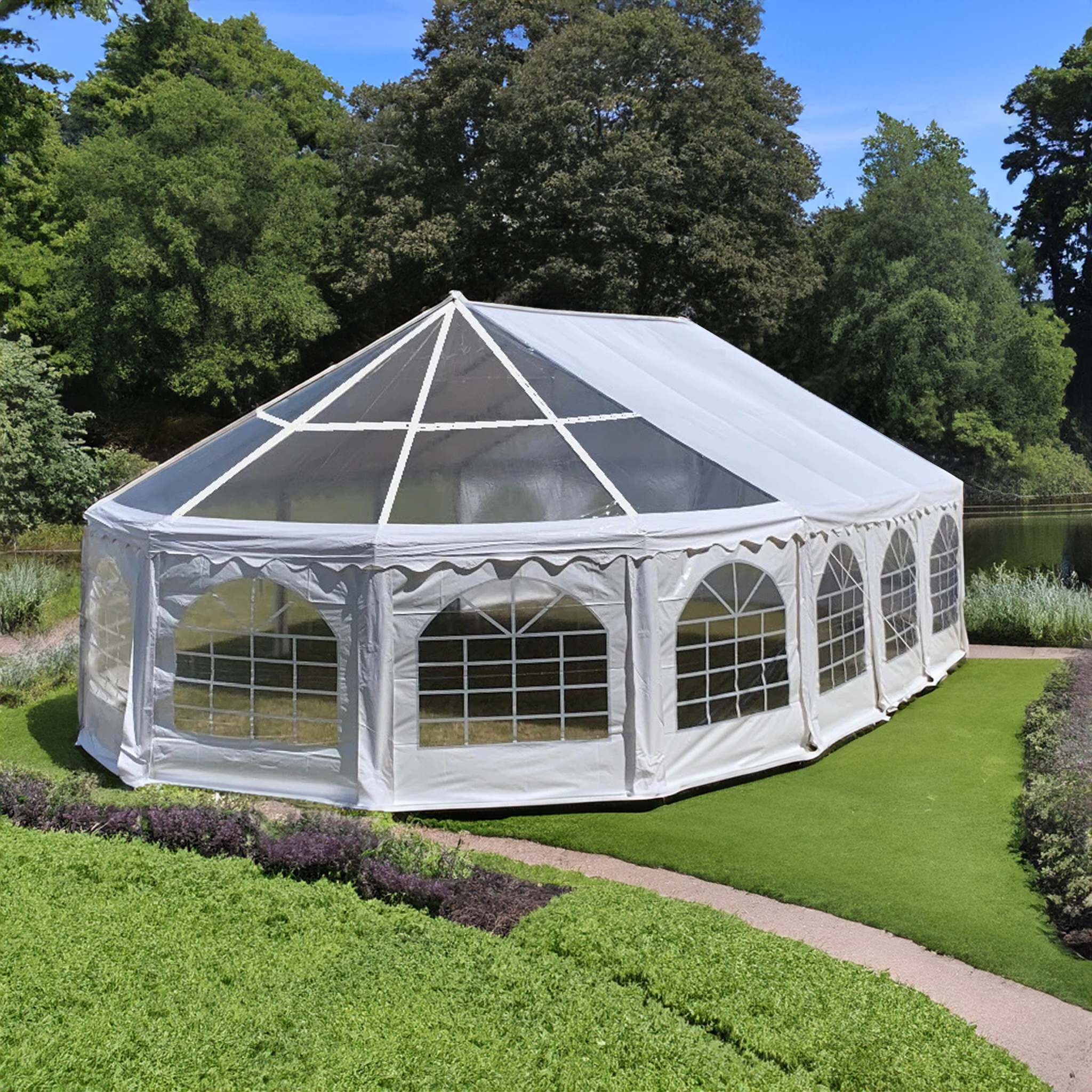 Premium partyt�lt 12x6,5m | Vattent�t, elds�ker och UV-behandlad PVC