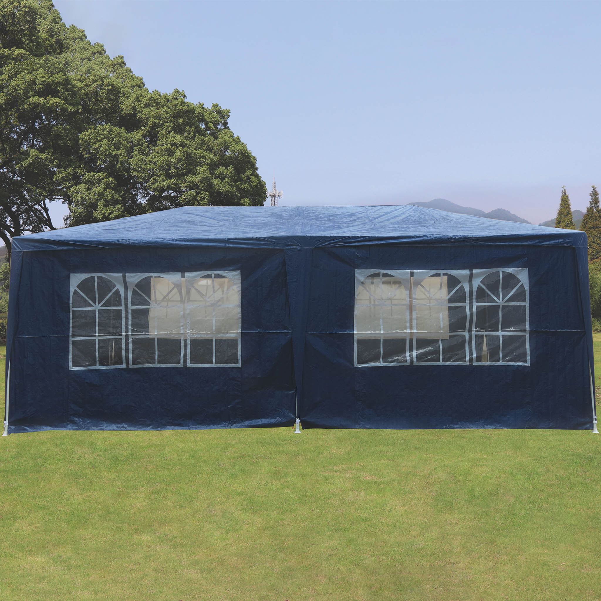 Partytält 3x6m med väggar | Mörkblå