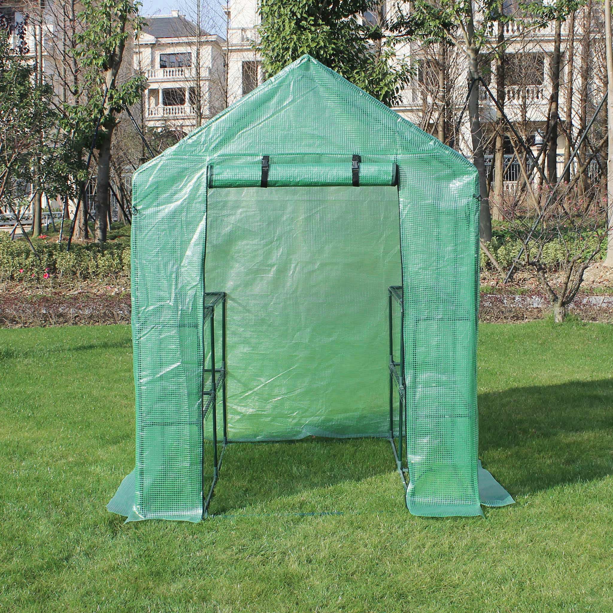 Plastväxthus 2m² | Stålram med PE-plastöverdrag Plastväxthus 2m² | Stålram med PE-plastöverdrag