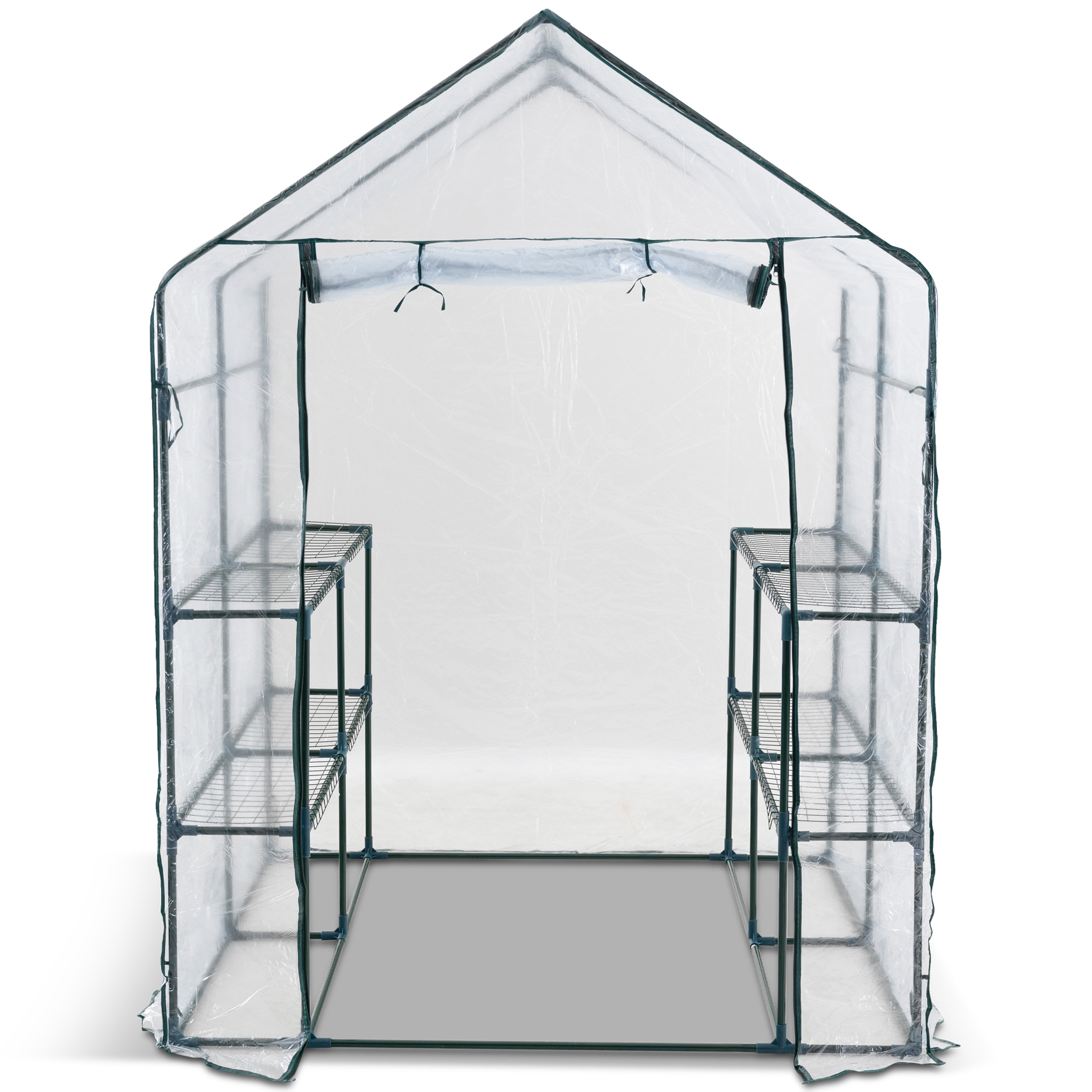 Plastväxthus 2m² | Stålram med PVC-överdrag Plastväxthus 2m² | Stålram med PVC-överdrag