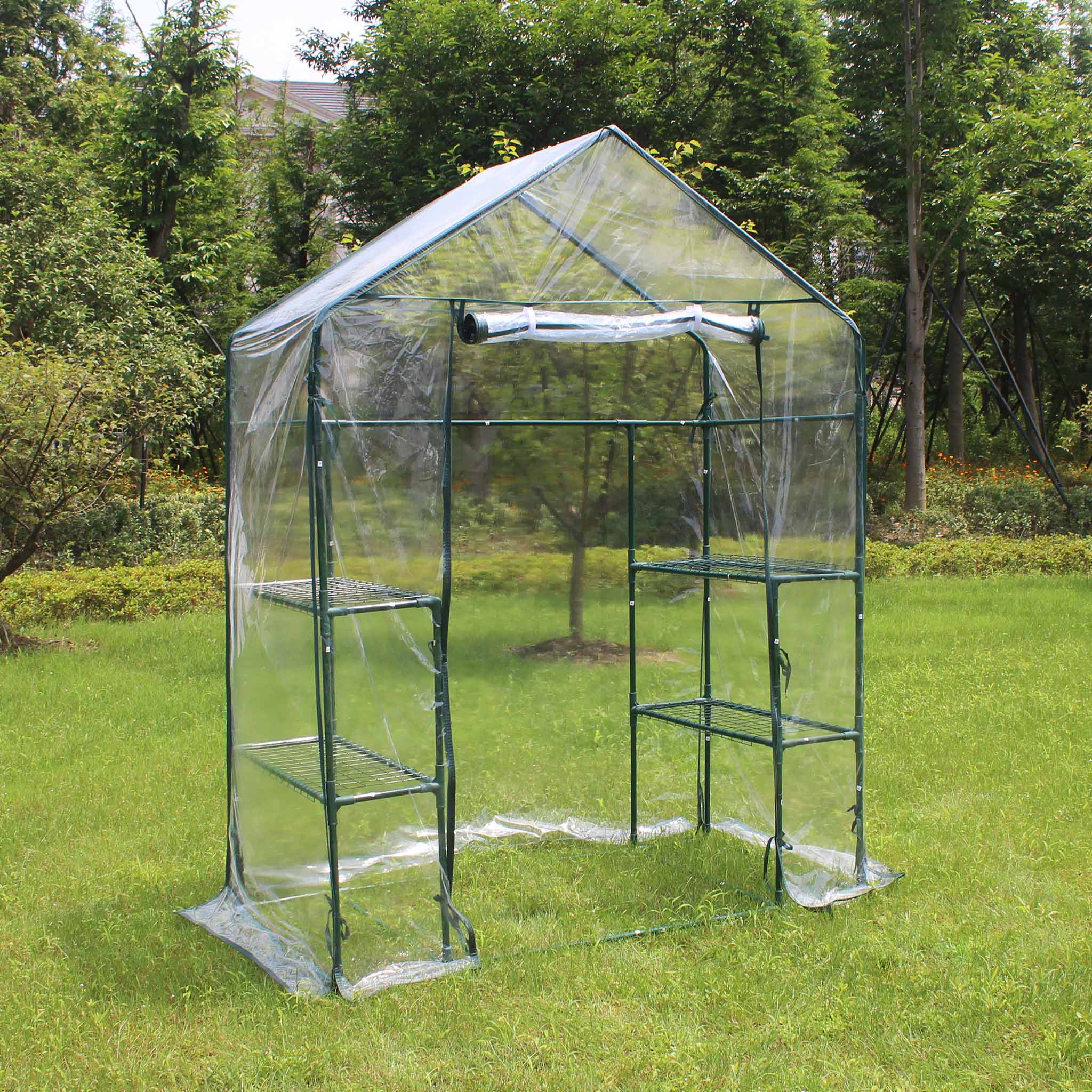Litet plastväxthus 1m² | Stålram med PVC-överdrag Litet plastväxthus 1m² | Stålram med PVC-överdrag