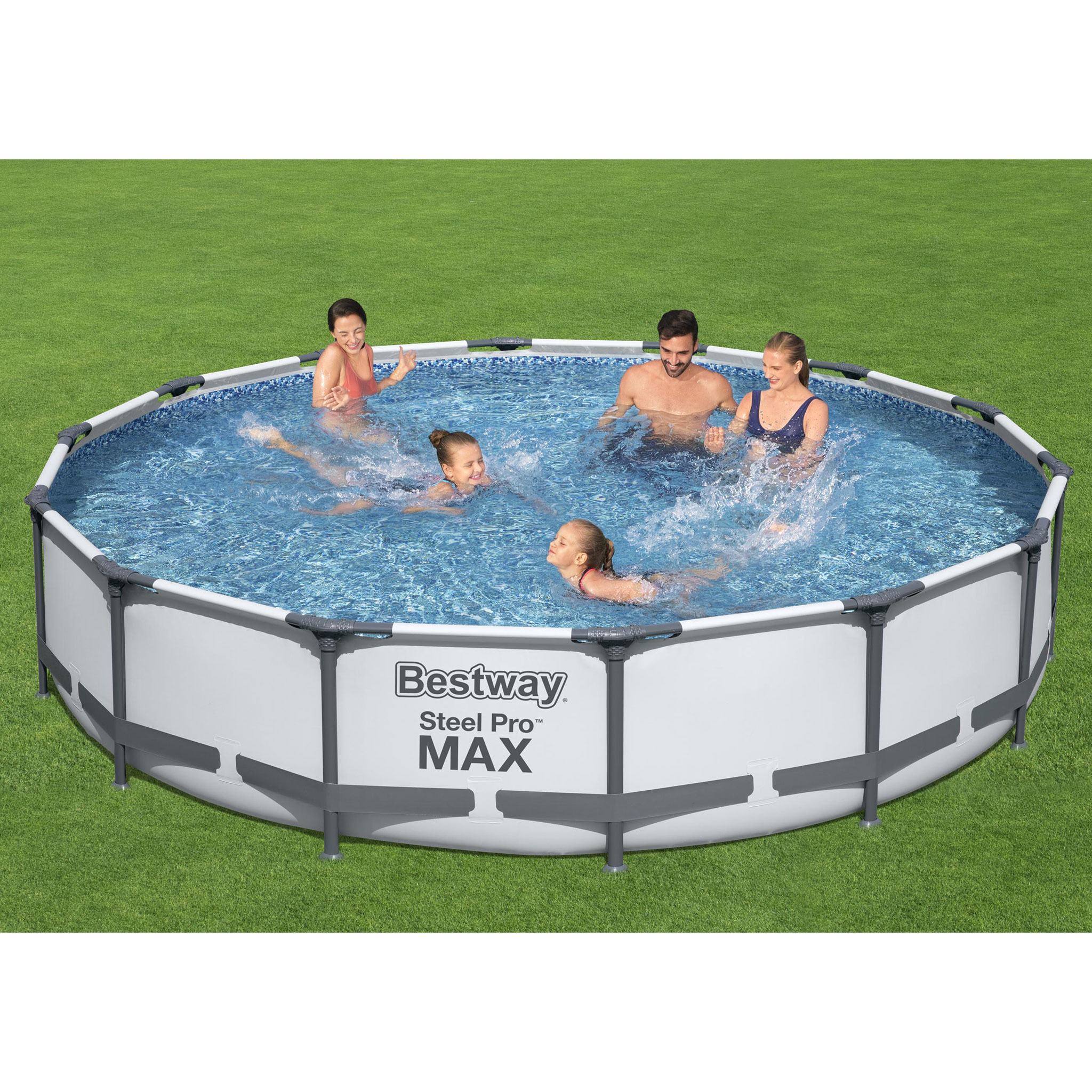 Bestway pool ovan mark Ø4,3m - 84cm djup | Steel Pro MAX (56595) Bestway pool ovan mark Ø4,3m - 84cm djup | Steel Pro MAX (56595)